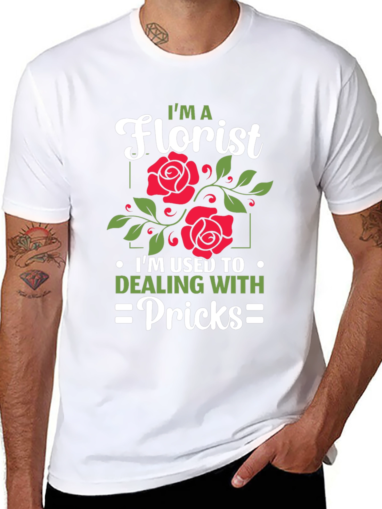 Black Florist Humor Graphic T-Shirt view 8