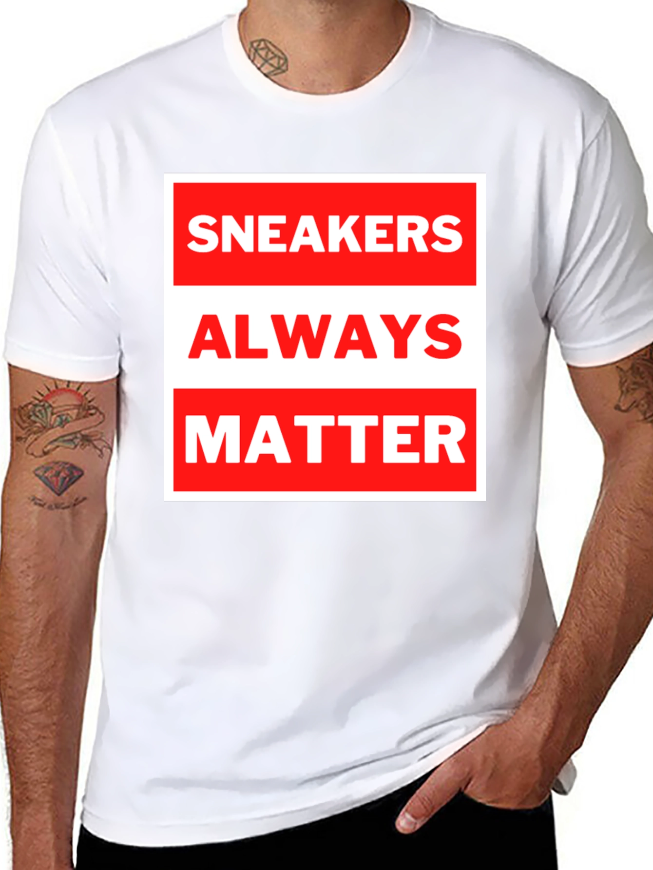 Black Sneakers Always Matter Graphic Tee - Black view 8