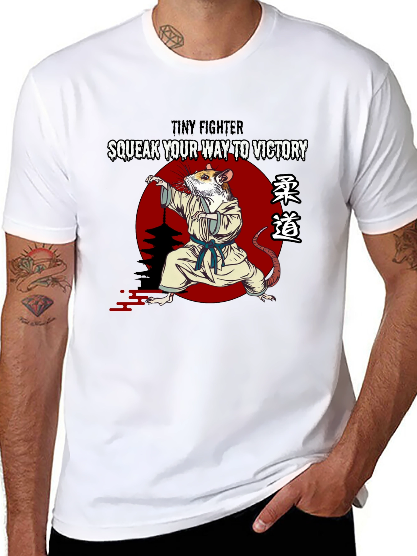 Karate Rat T-Shirt: Squeak Your Way to Victory! - 8