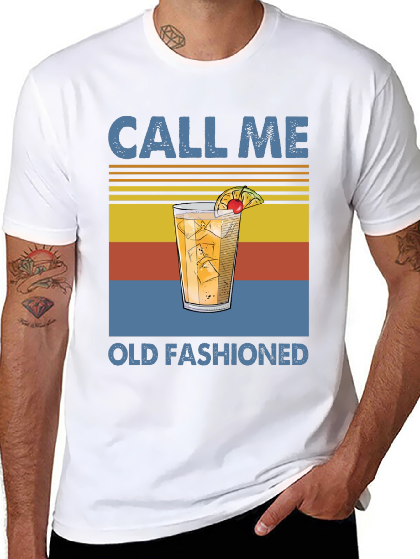 Black Call Me Old Fashioned T-Shirt view 8