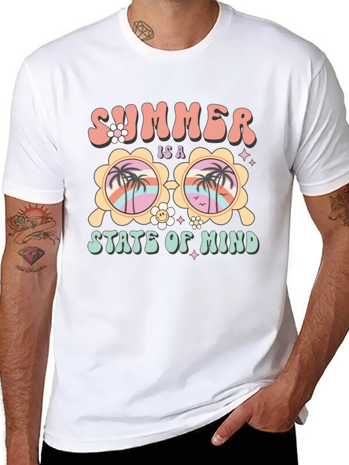 Black Summer State of Mind Graphic Tee view 8
