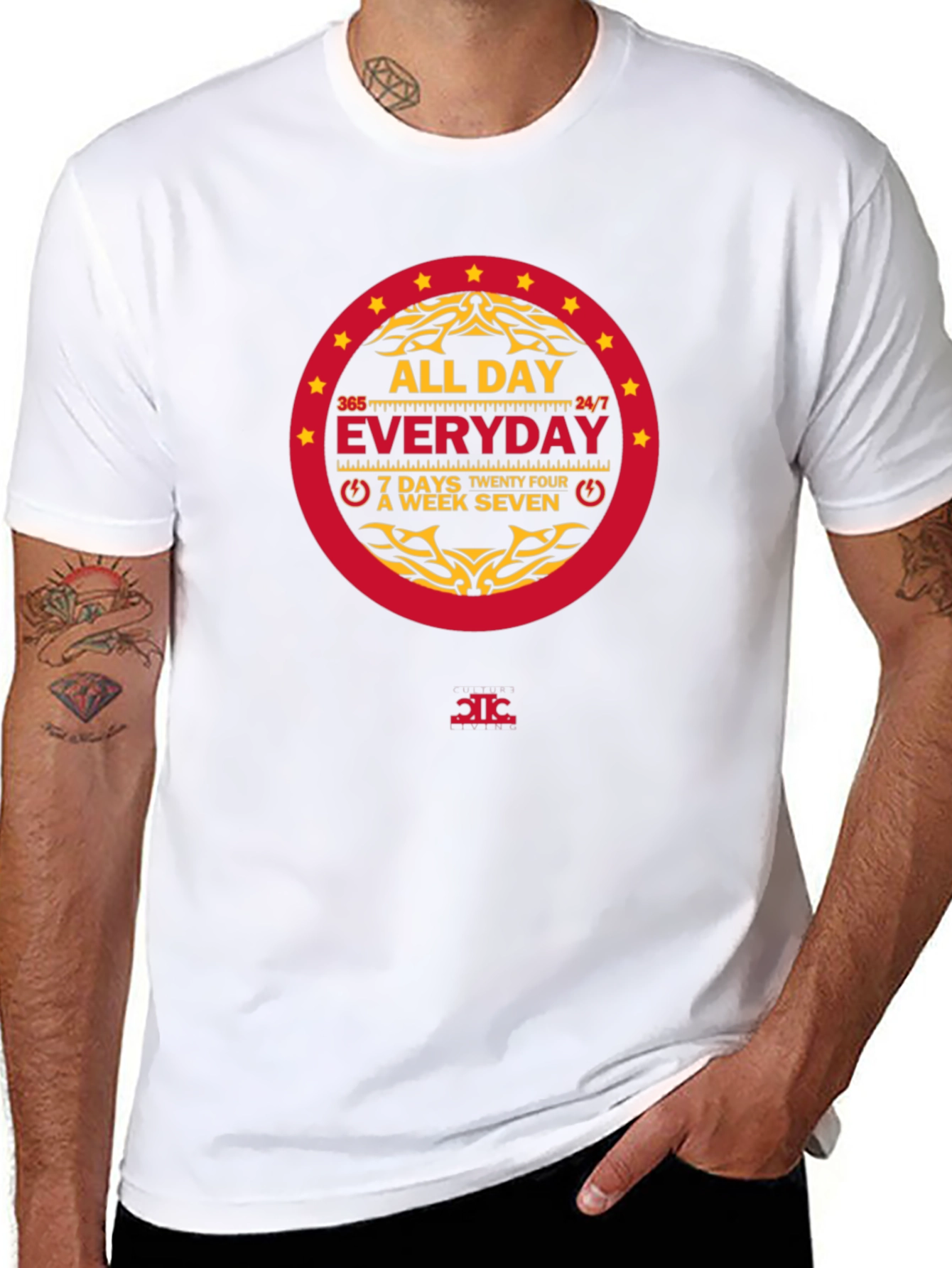 Black All Day Everyday Graphic T-Shirt view 8