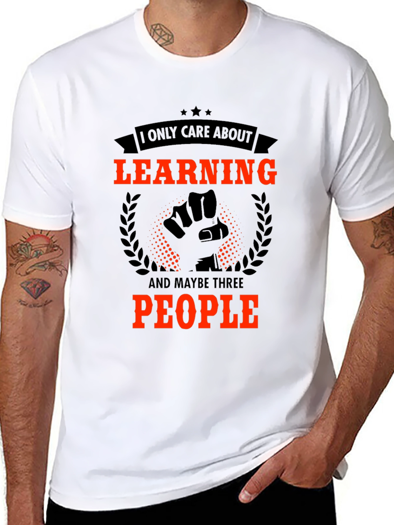 Black Learning Graphic Tee - I Only Care About... view 8
