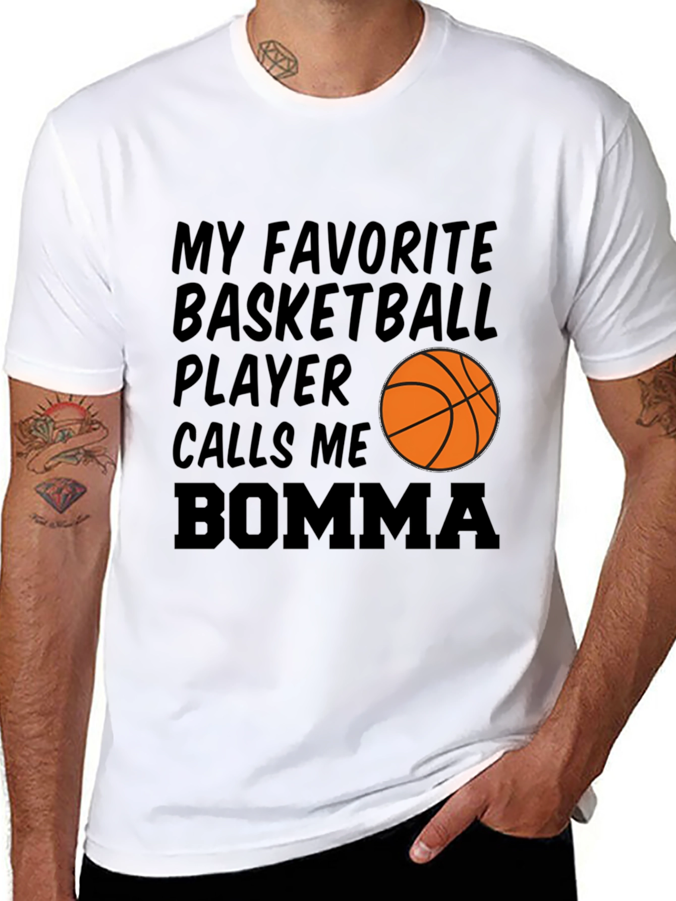 Black Basketball Bomma T-Shirt view 8