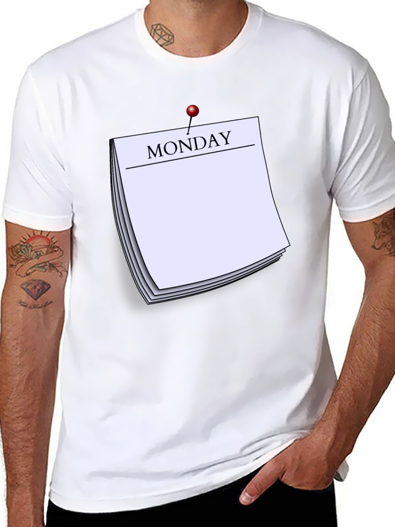 Monday Reminder T-Shirt - Everyday Casual Wear - 8