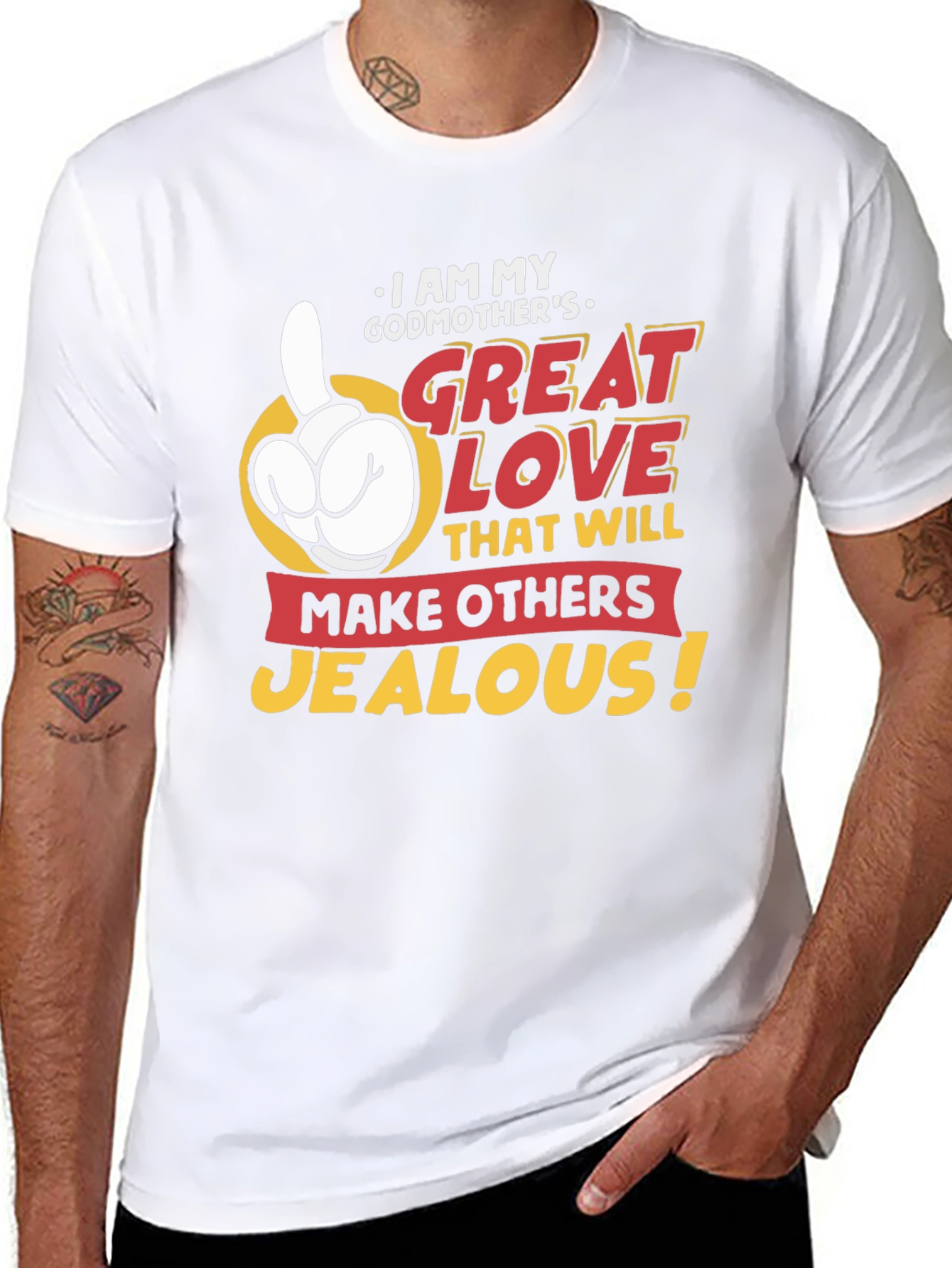 Black Godmother's Great Love T-Shirt - Makes Others Jealous! view 8