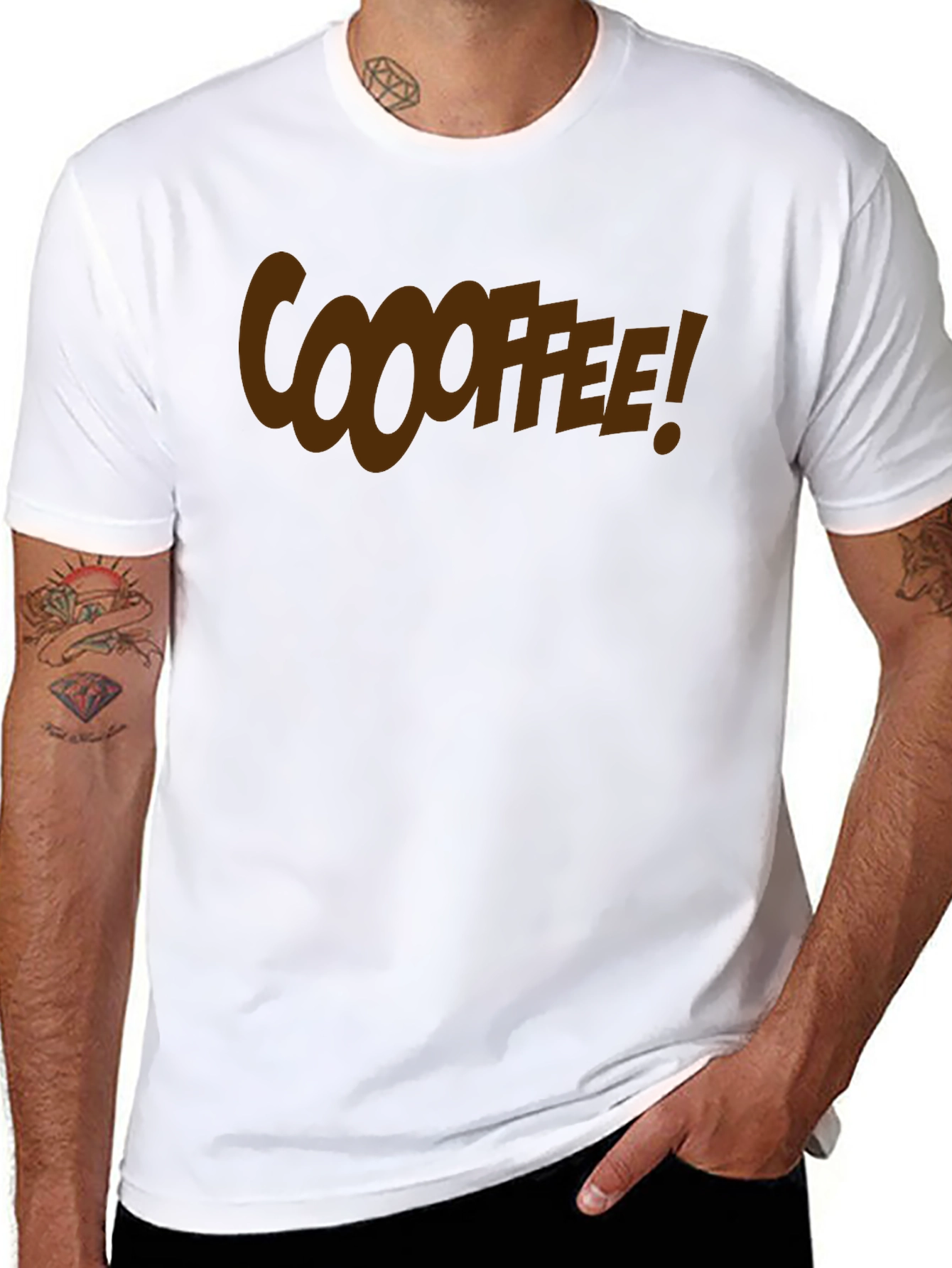 Black Coooffee! Graphic T-Shirt - Soft Cotton Blend view 8