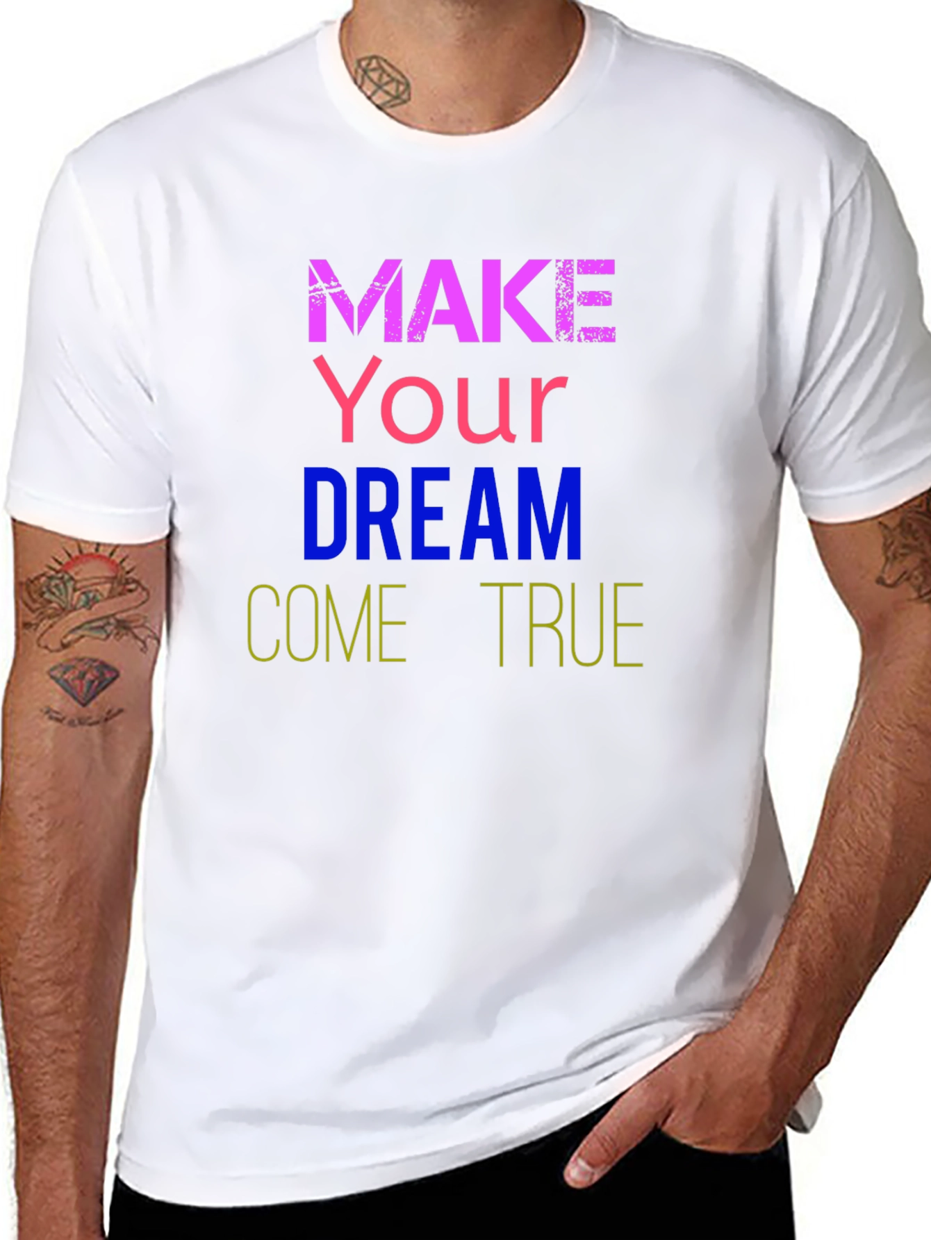 Black Dream Come True T-Shirt - Motivational Tee view 8