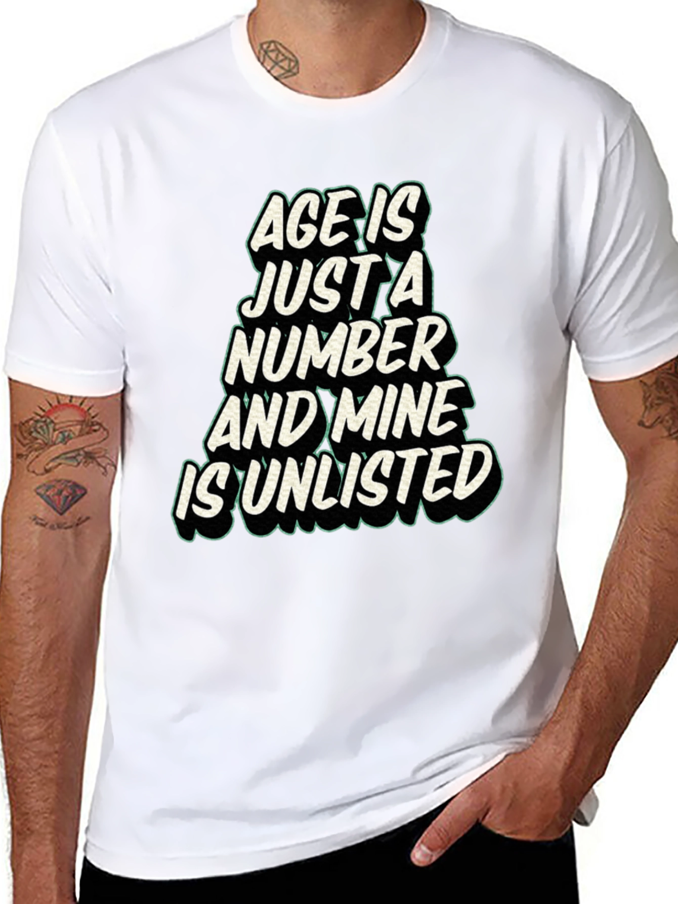 Black Age is Just a Number T-Shirt view 8