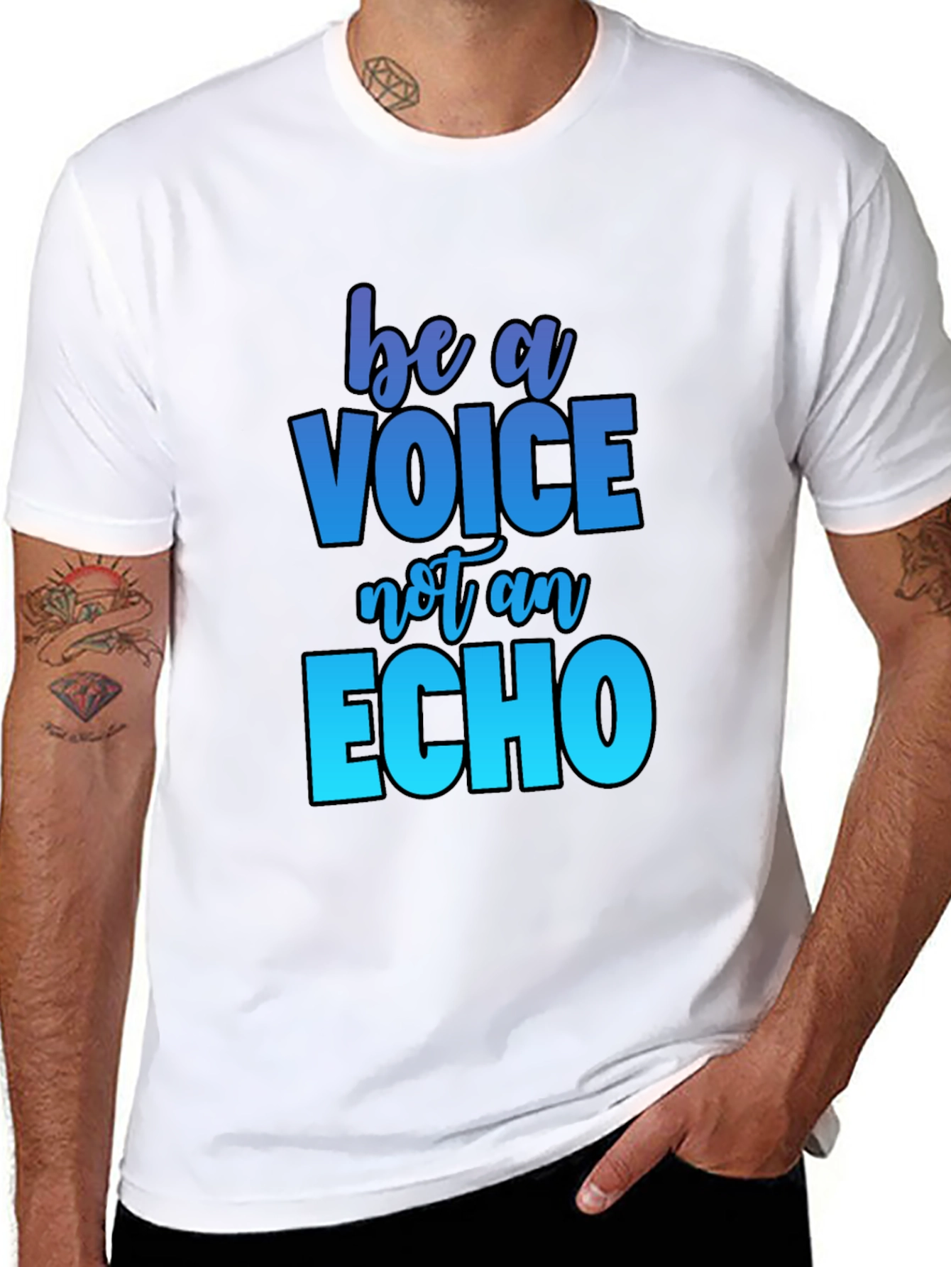 Black Be A Voice T-Shirt view 8