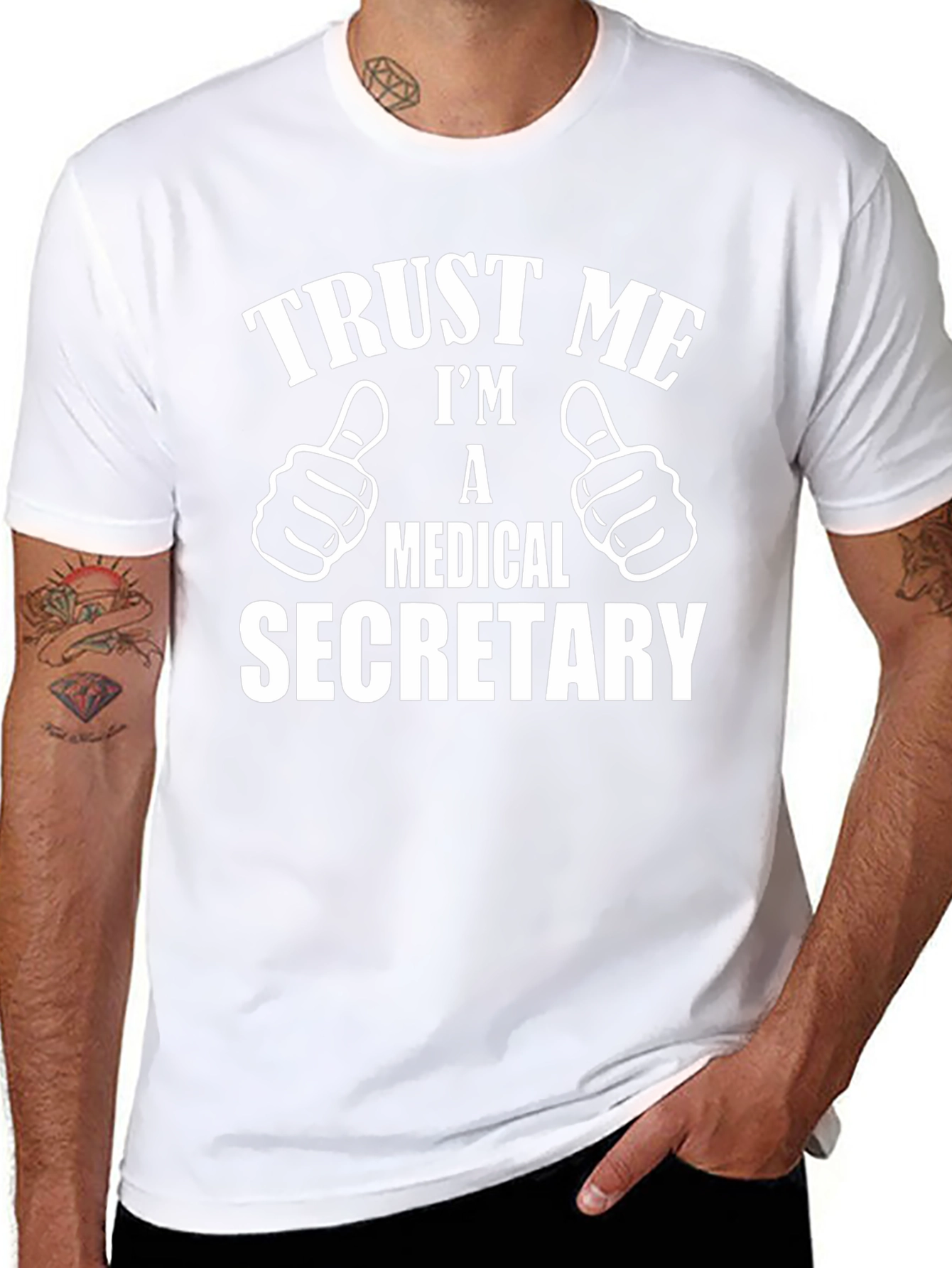 Black Trust Me Medical Secretary T-Shirt view 8