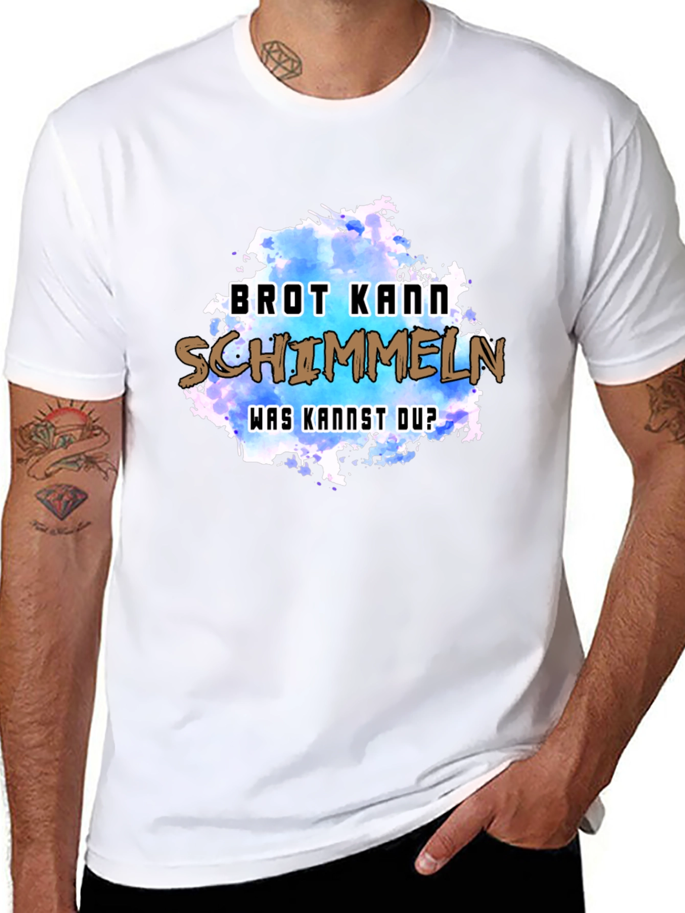 Black Humorous Brot Kann Schimmeln Graphic Tee view 8