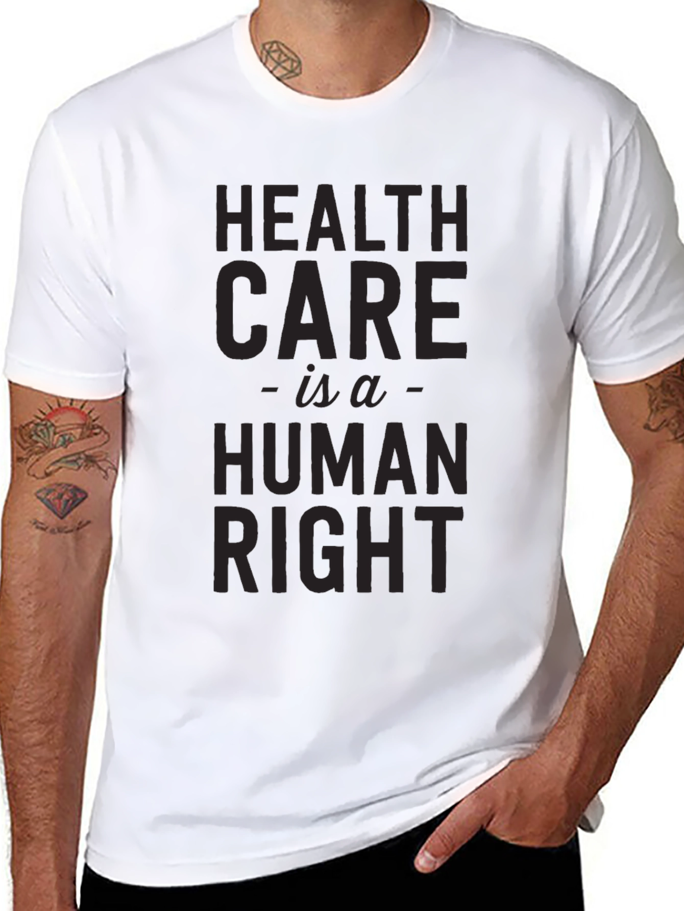 Black Health Care is a Human Right T-Shirt view 8
