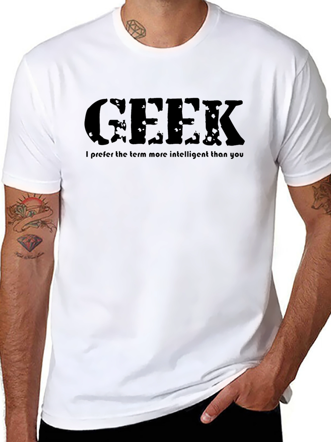 Black Geek Definition T-Shirt view 8