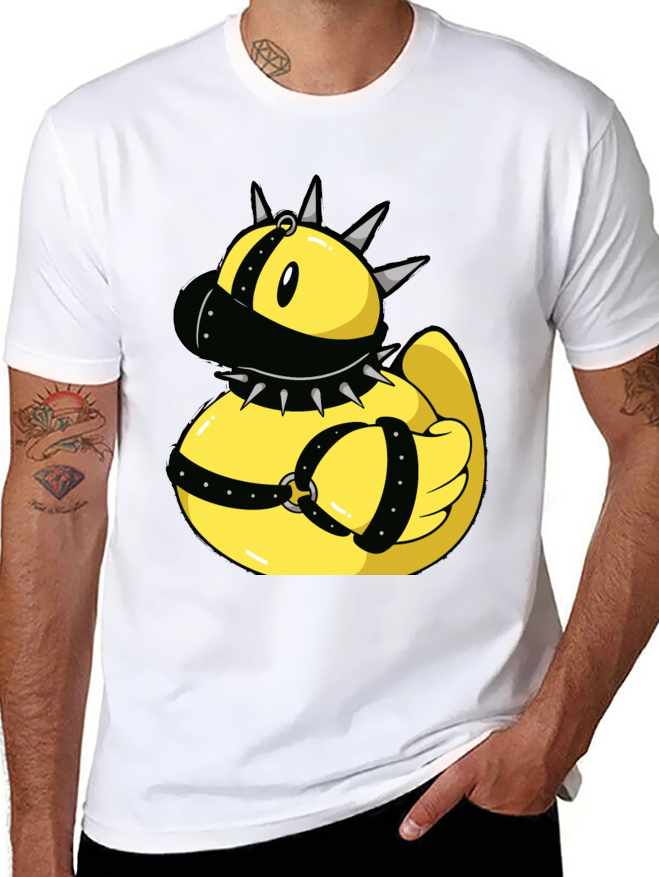 Black Novelty Rubber Duck T-Shirt view 8