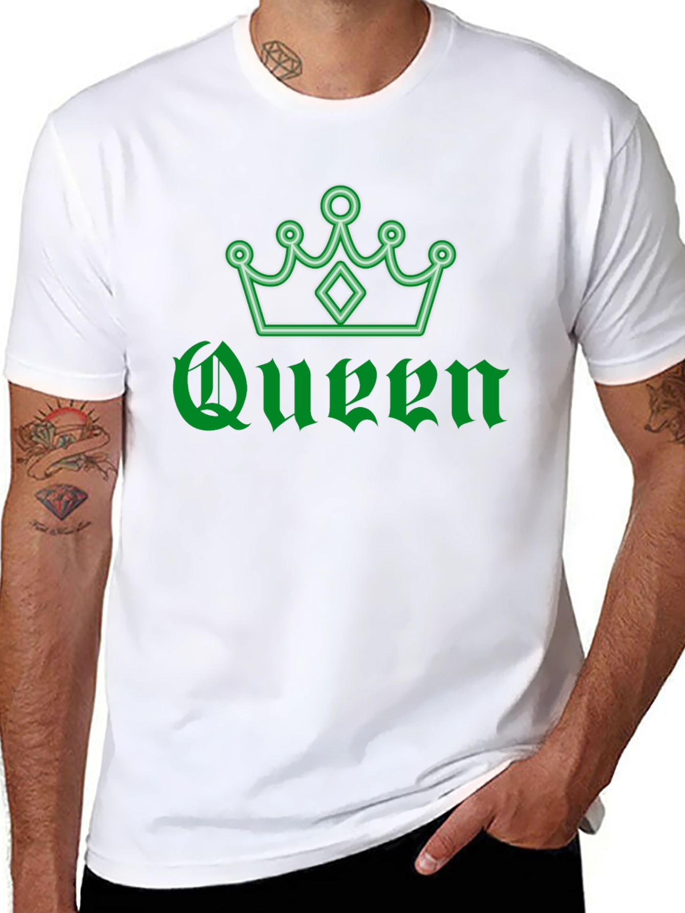 Black Queen Crown Graphic T-Shirt - Stylish Black Tee view 8