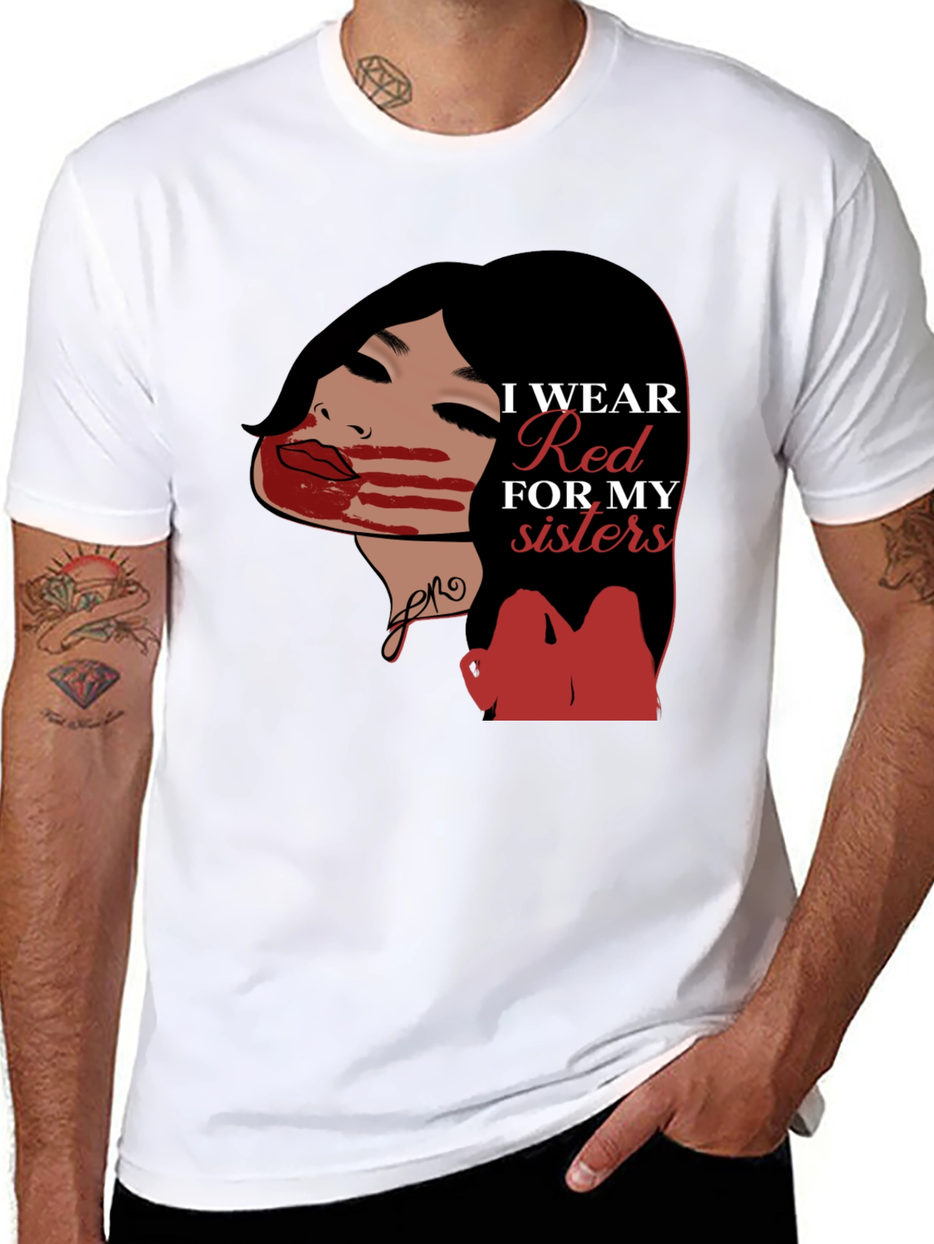 I Wear Red For My Sisters T-Shirt - 8