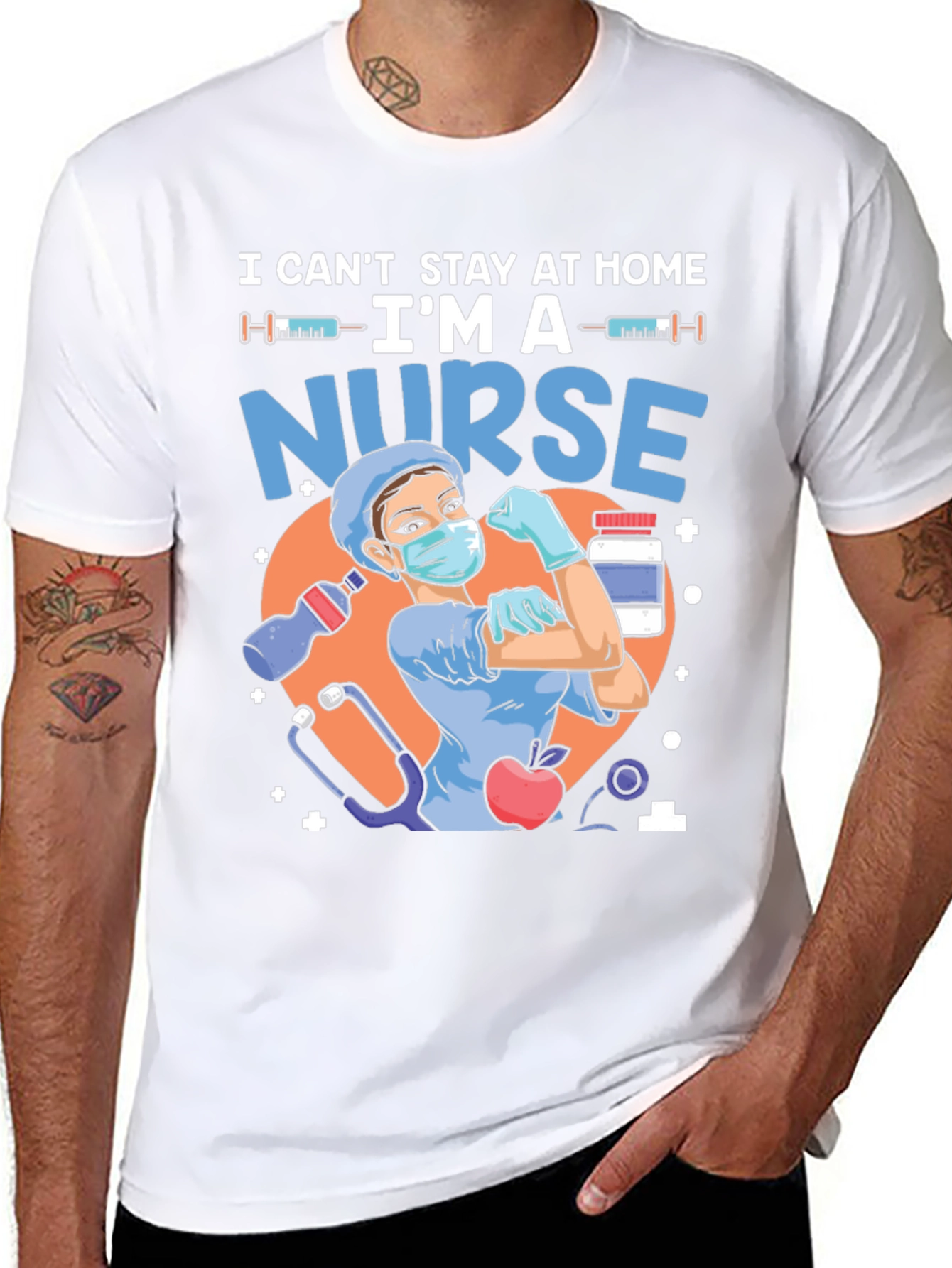 Black Nurse Graphic T-Shirt - Hero Apparel view 8