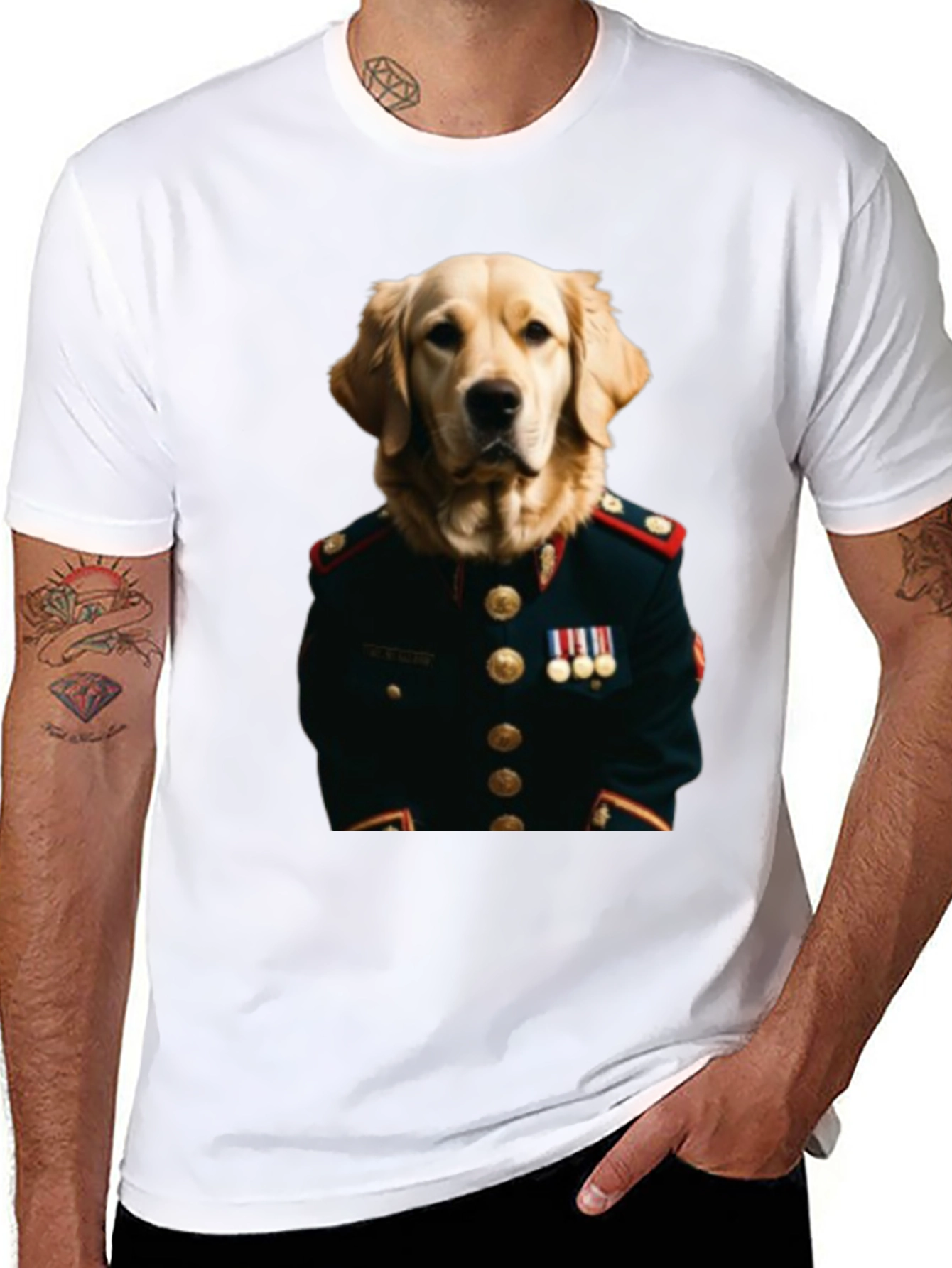 Black Dog General Graphic Tee - Unique Animal Lover Shirt view 8