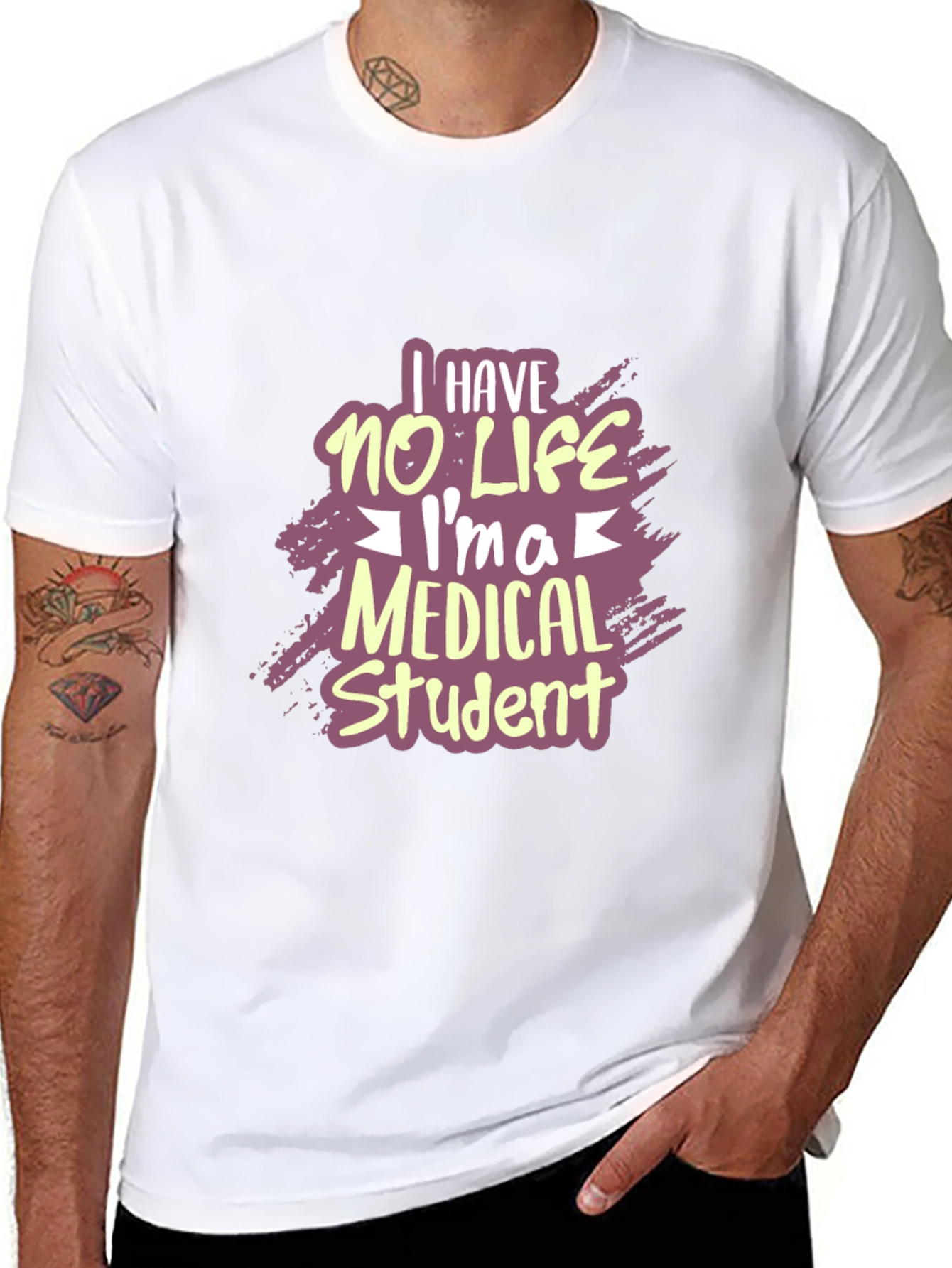 Black Medical Student Humor T-Shirt view 8