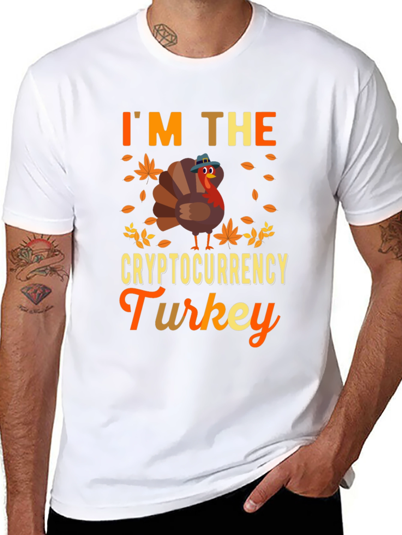 Black Cryptocurrency Turkey T-Shirt view 8