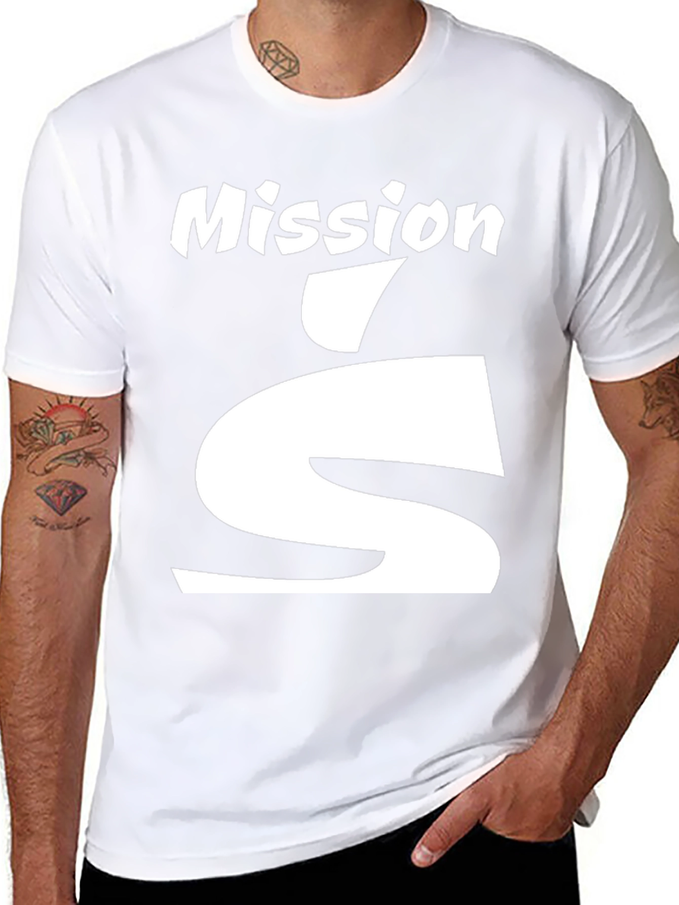Black Mission S Black T-Shirt - Stylish Graphic Tee view 8