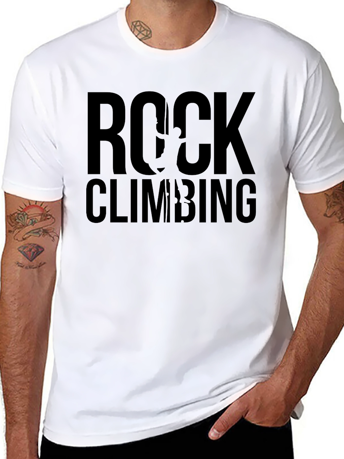 Black Rock Climbing T-Shirt - Adventure Apparel view 8