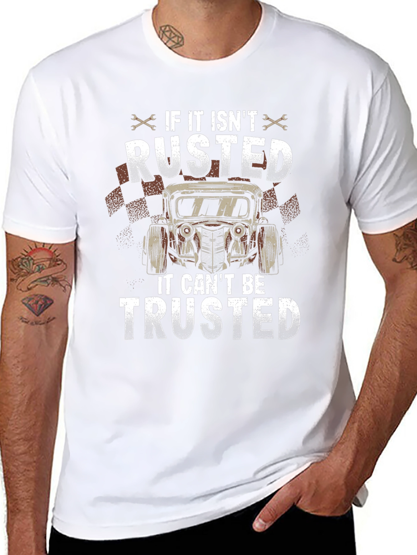 Black Rusted Car T-Shirt view 8