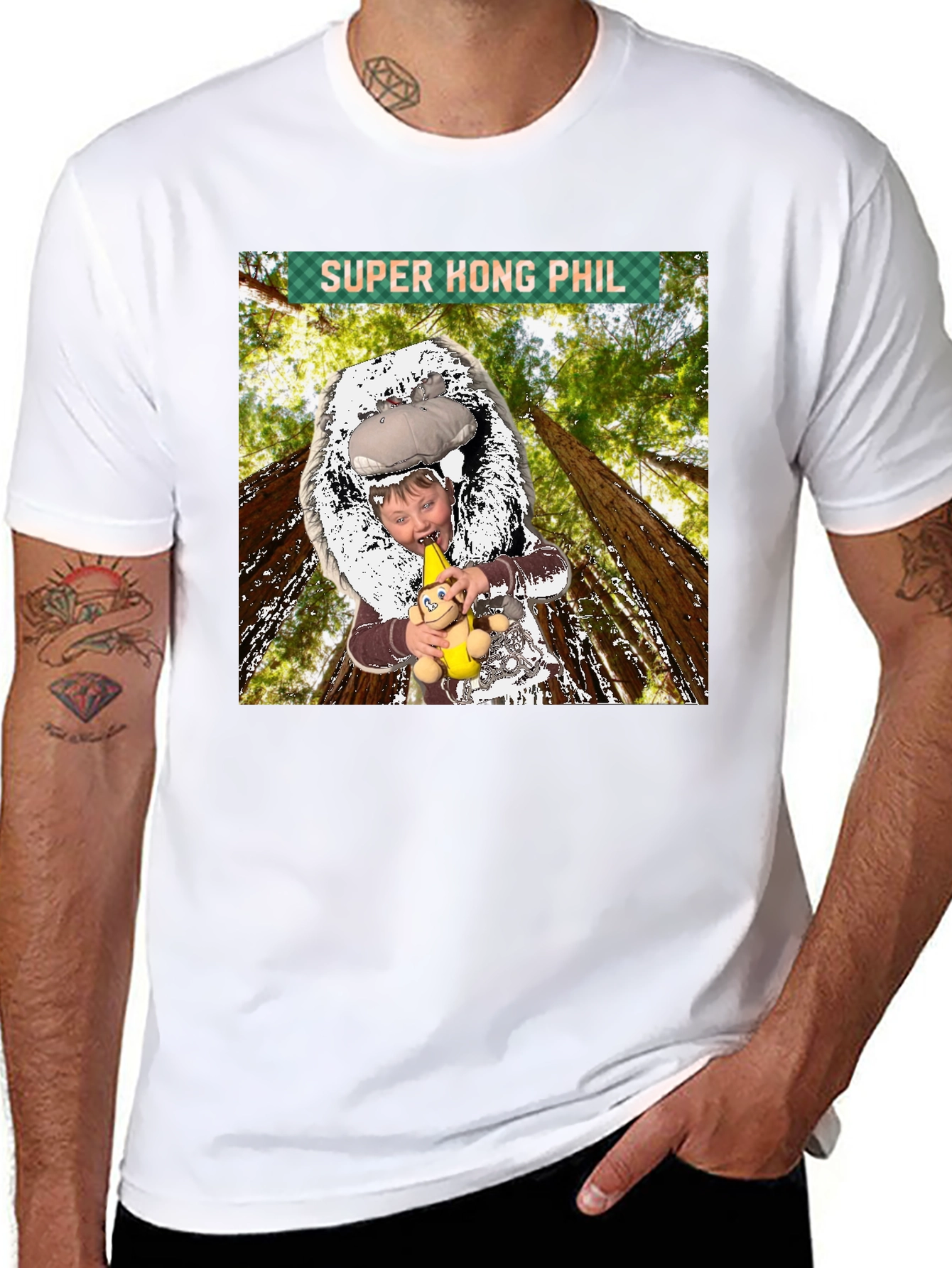 Black Super Hong Phil Graphic Tee - Funky T-Shirt view 8
