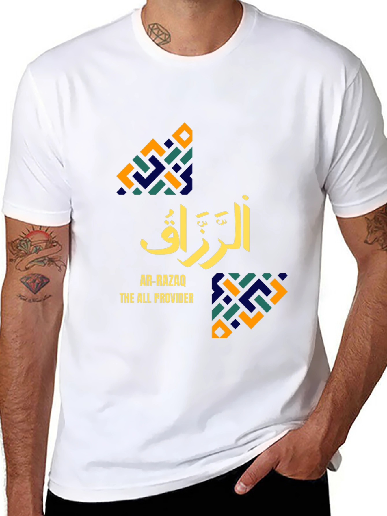 Black Ar-Razaq The All Provider Graphic T-Shirt view 8