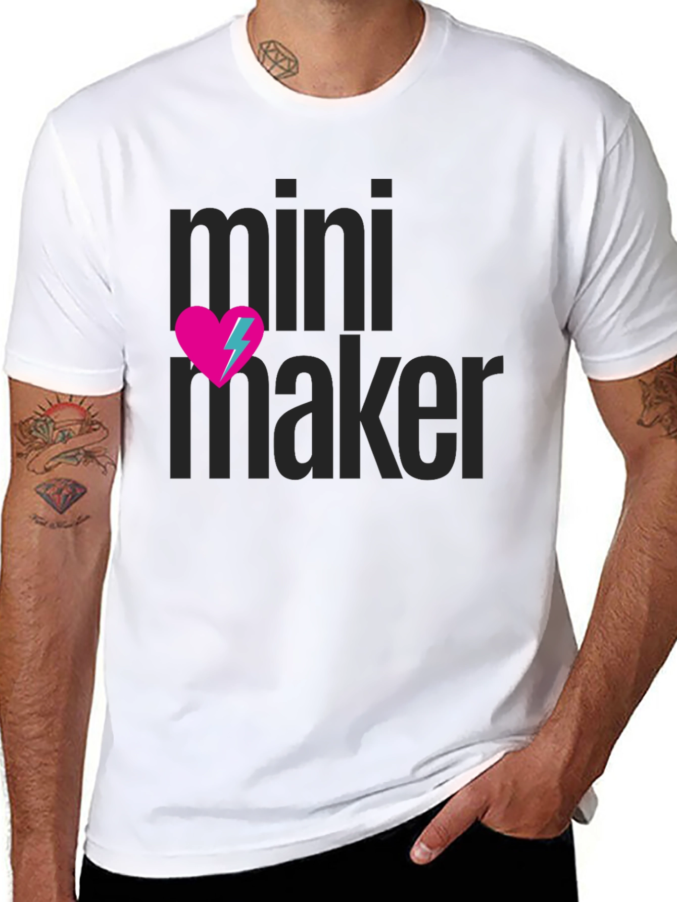 Black Mini Maker Graphic T-Shirt view 8