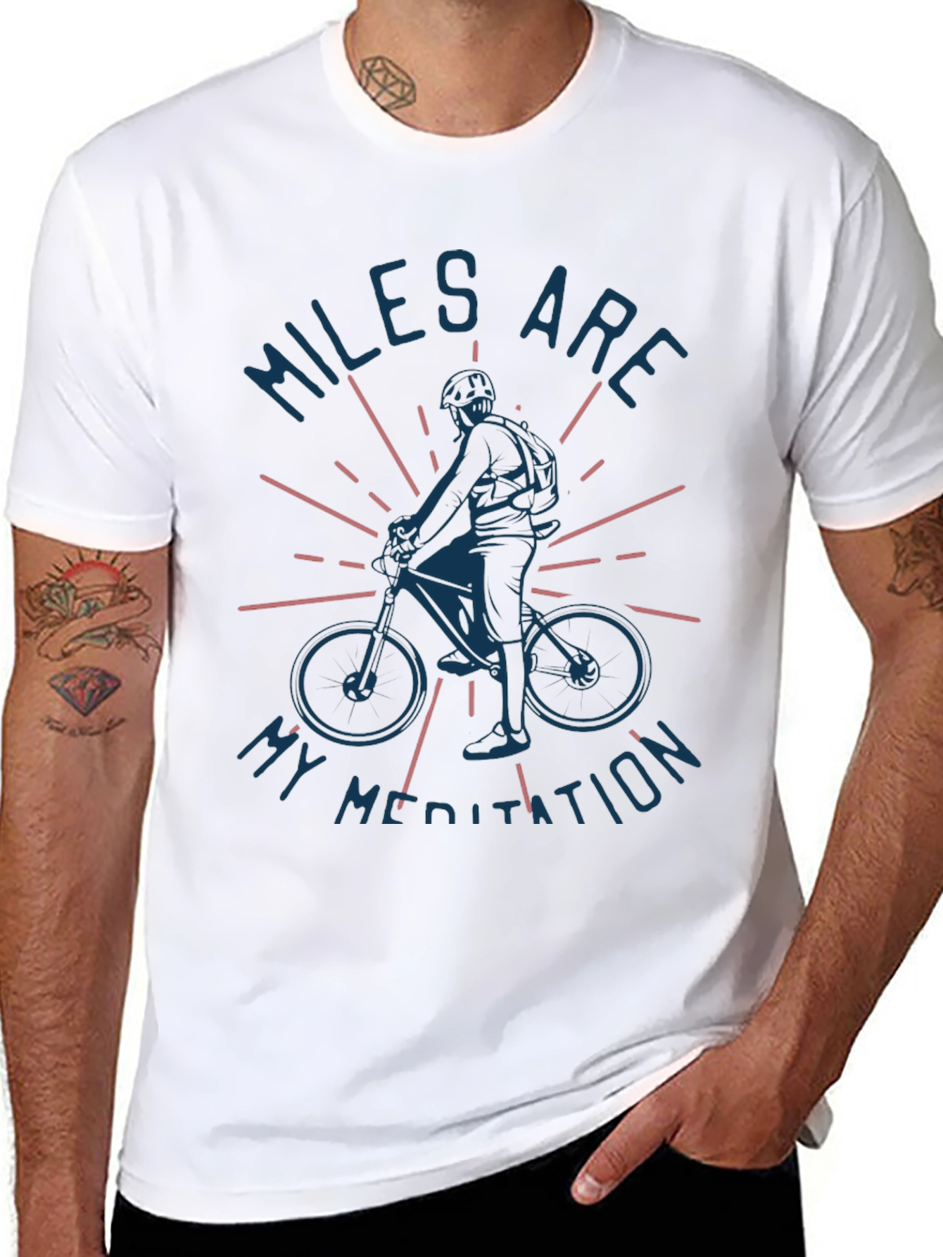 Black Miles Are My Meditation Graphic T-Shirt view 8