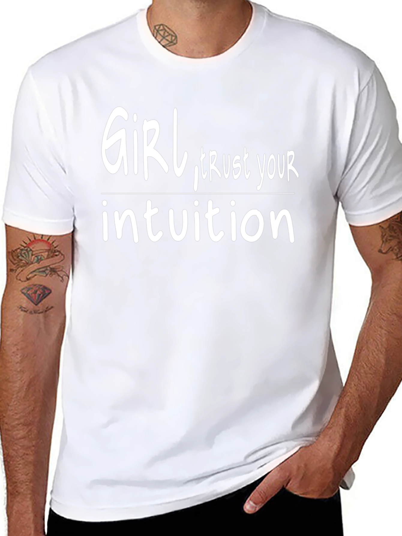 Black Girl Trust Your Intuition Graphic Tee view 8