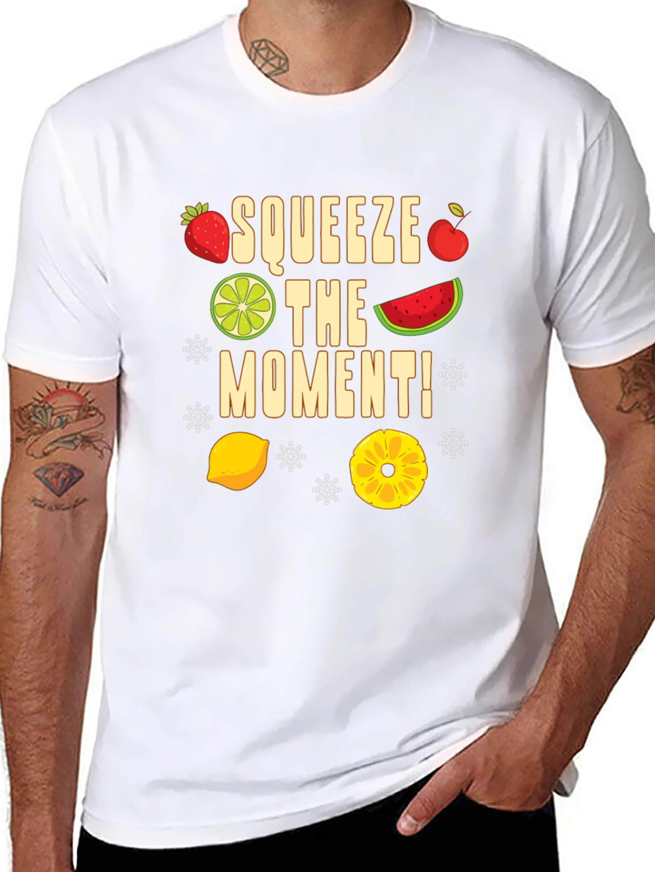 Black Squeeze the Moment Fruit T-Shirt view 8