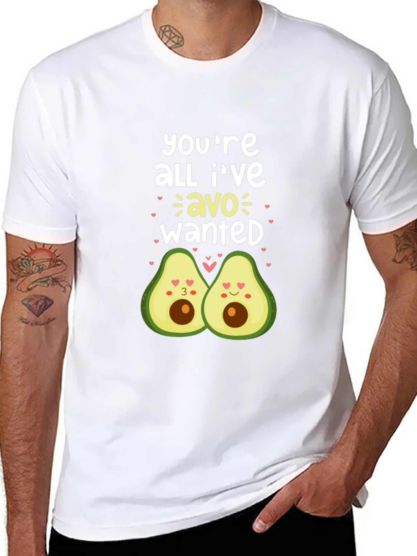 Black You're All I've Avo Wanted Black T-Shirt view 8