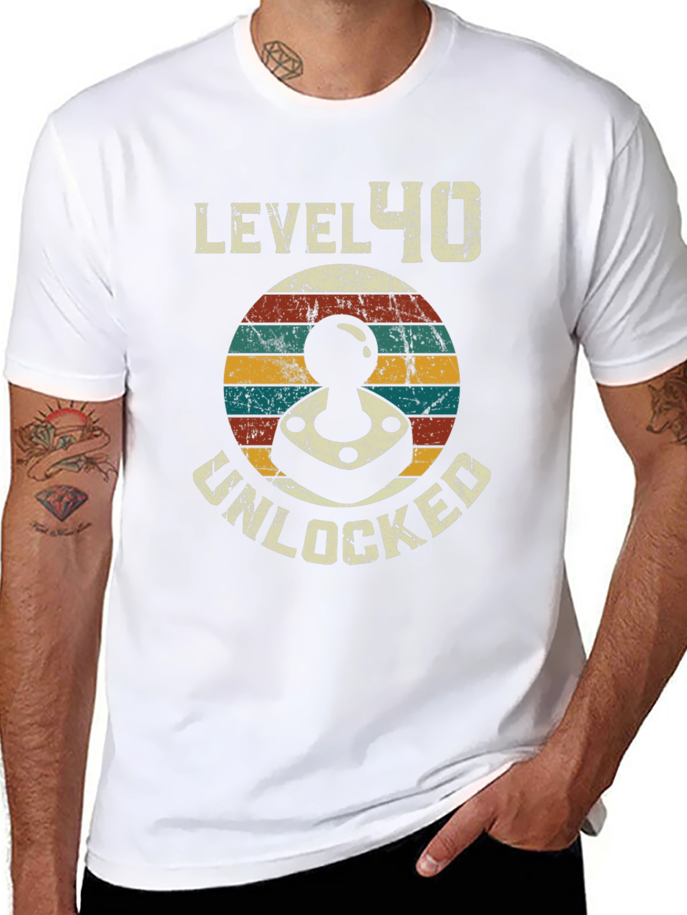 Black Level 40 Unlocked Black Graphic Tee view 8