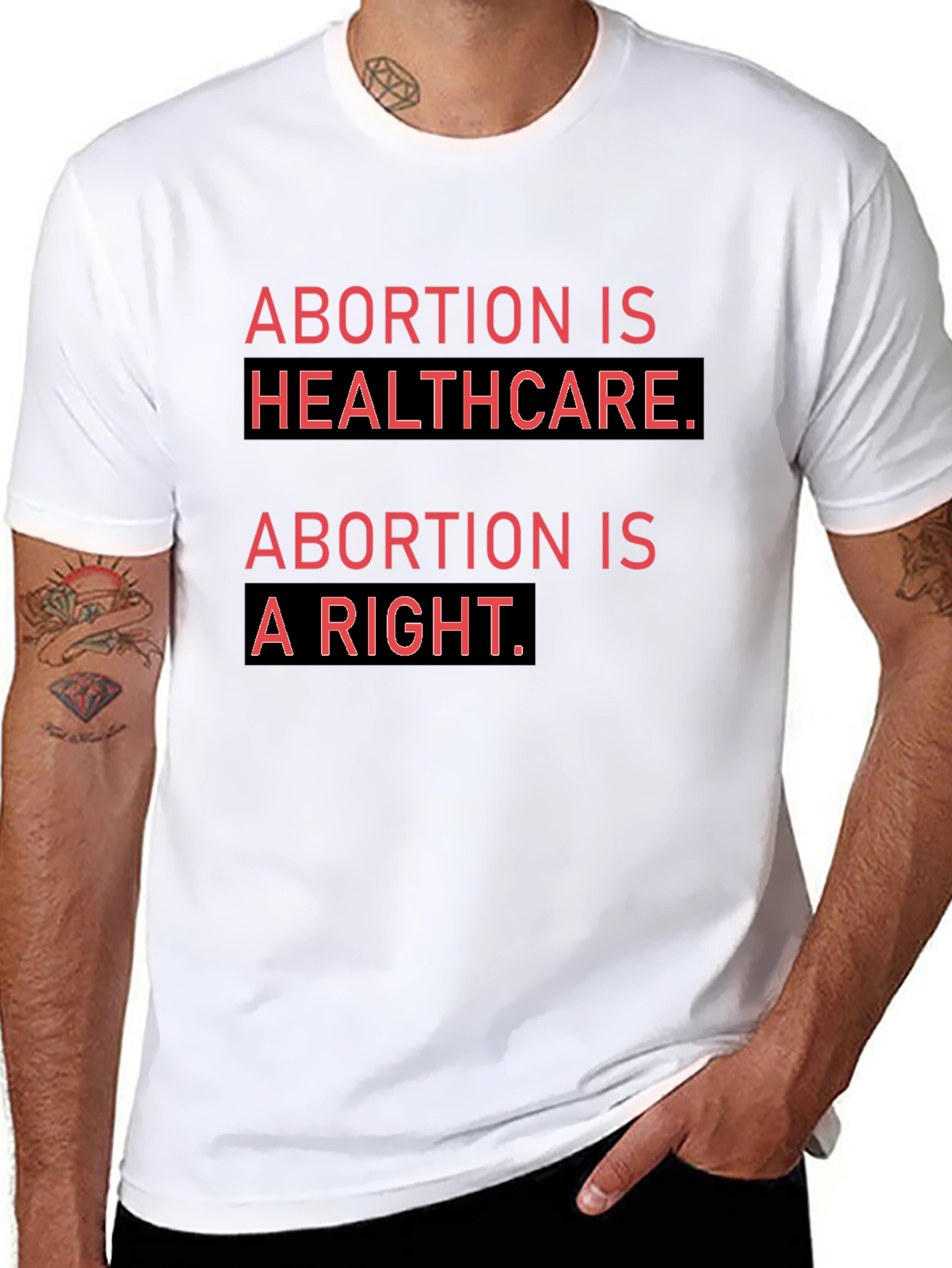 Black Abortion is Healthcare T-Shirt Pro Choice Activist Tee view 8