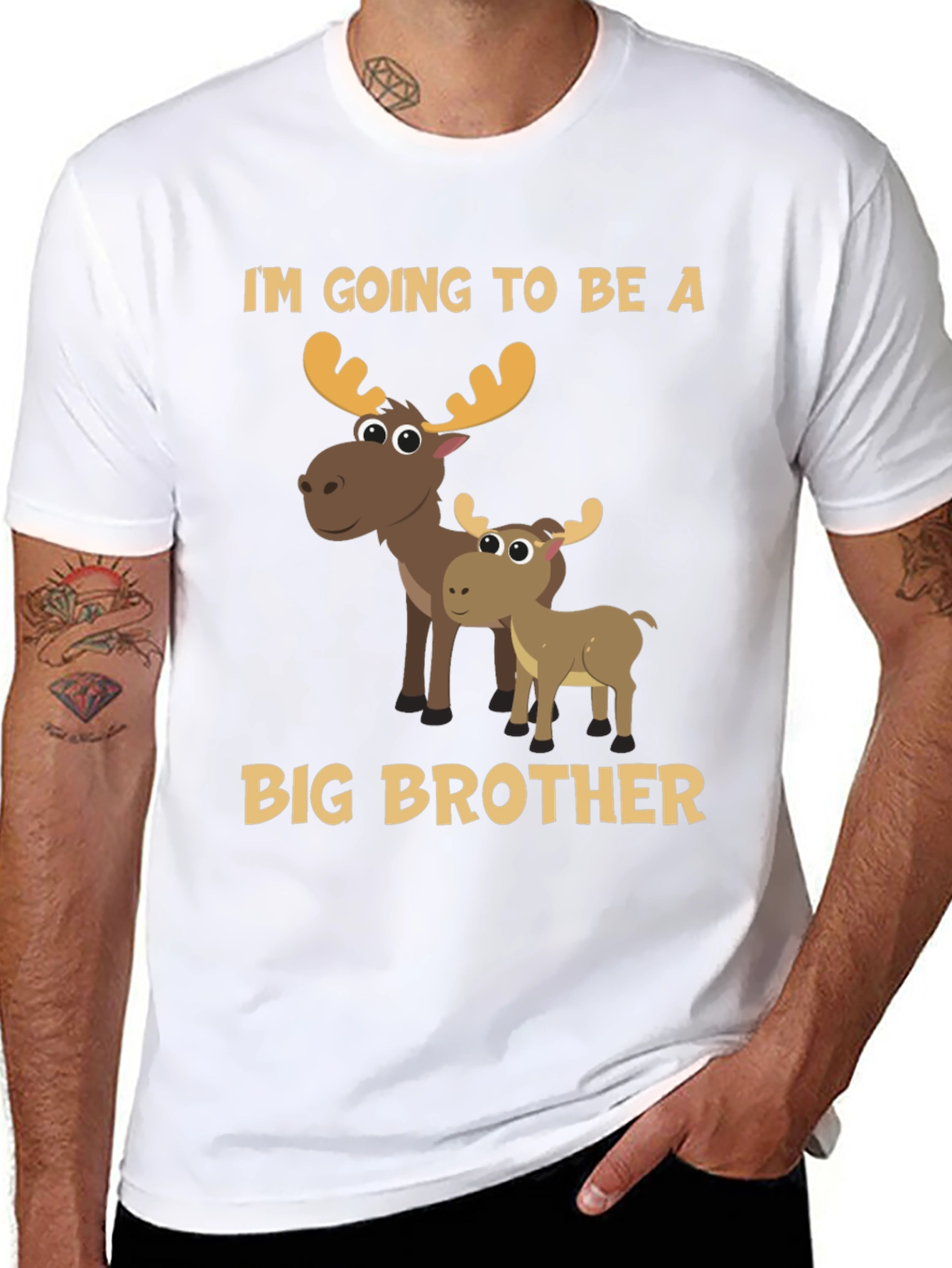 Black Big Brother Moose T-Shirt view 8