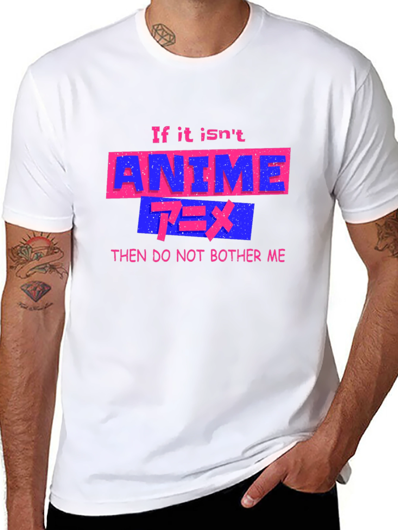 Black Anime Lover's Graphic T-Shirt - "Do Not Bother Me" view 8