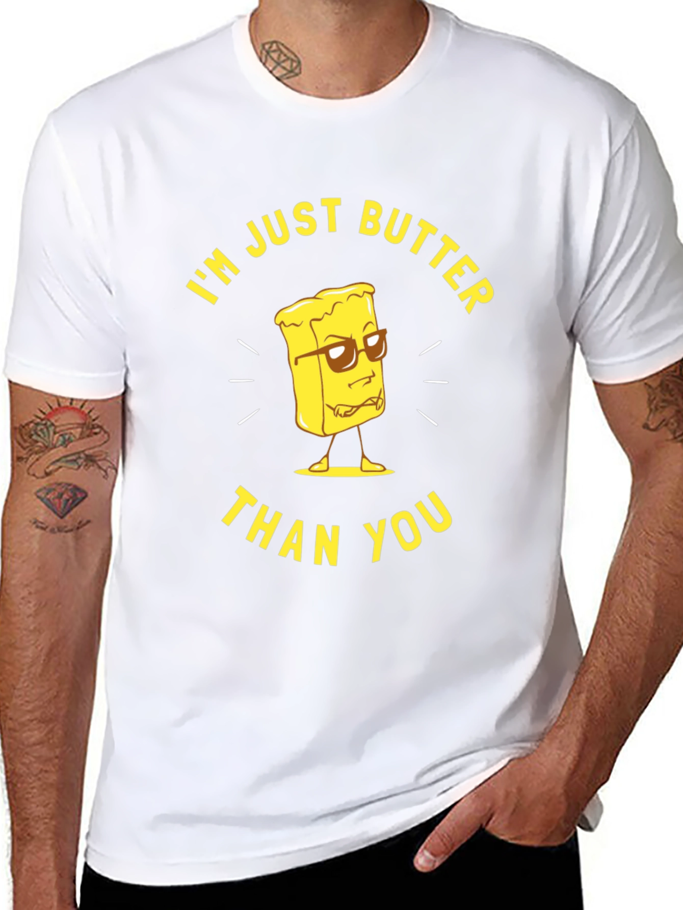 Black I'm Just Butter Than You T-Shirt view 8