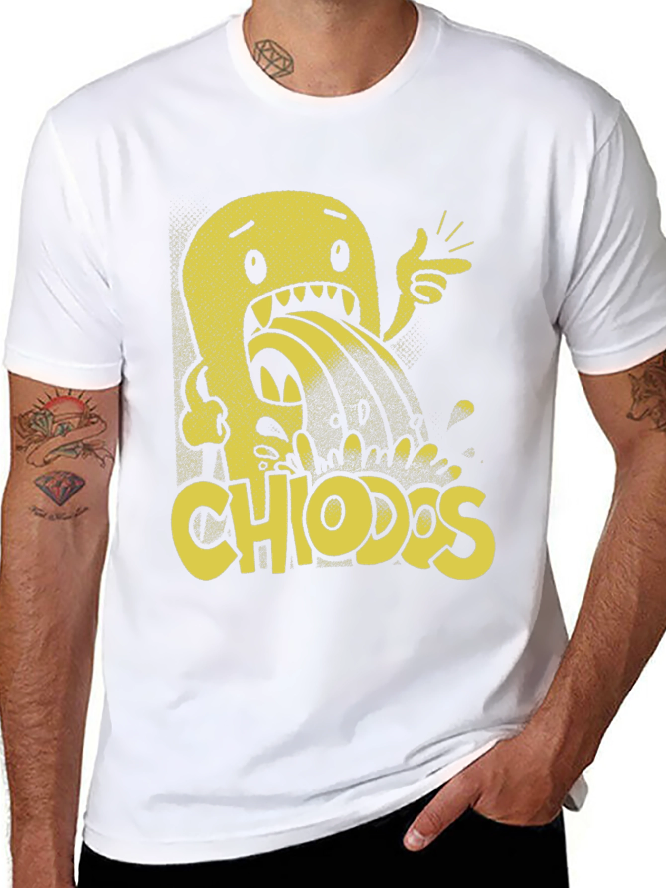 Black Chiodos Graphic Print Black T-Shirt view 8