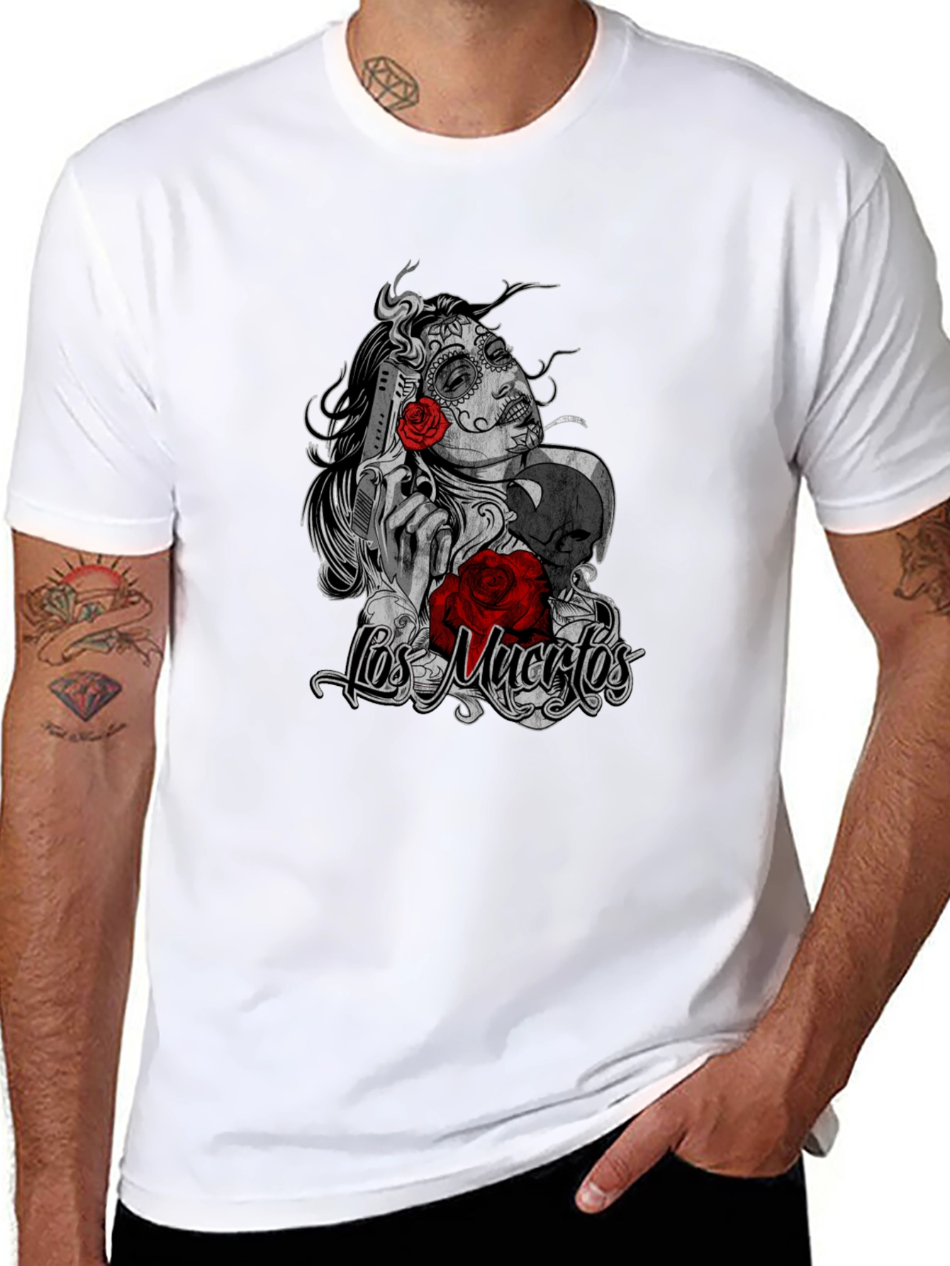 Black Los Muertos T-Shirt view 8