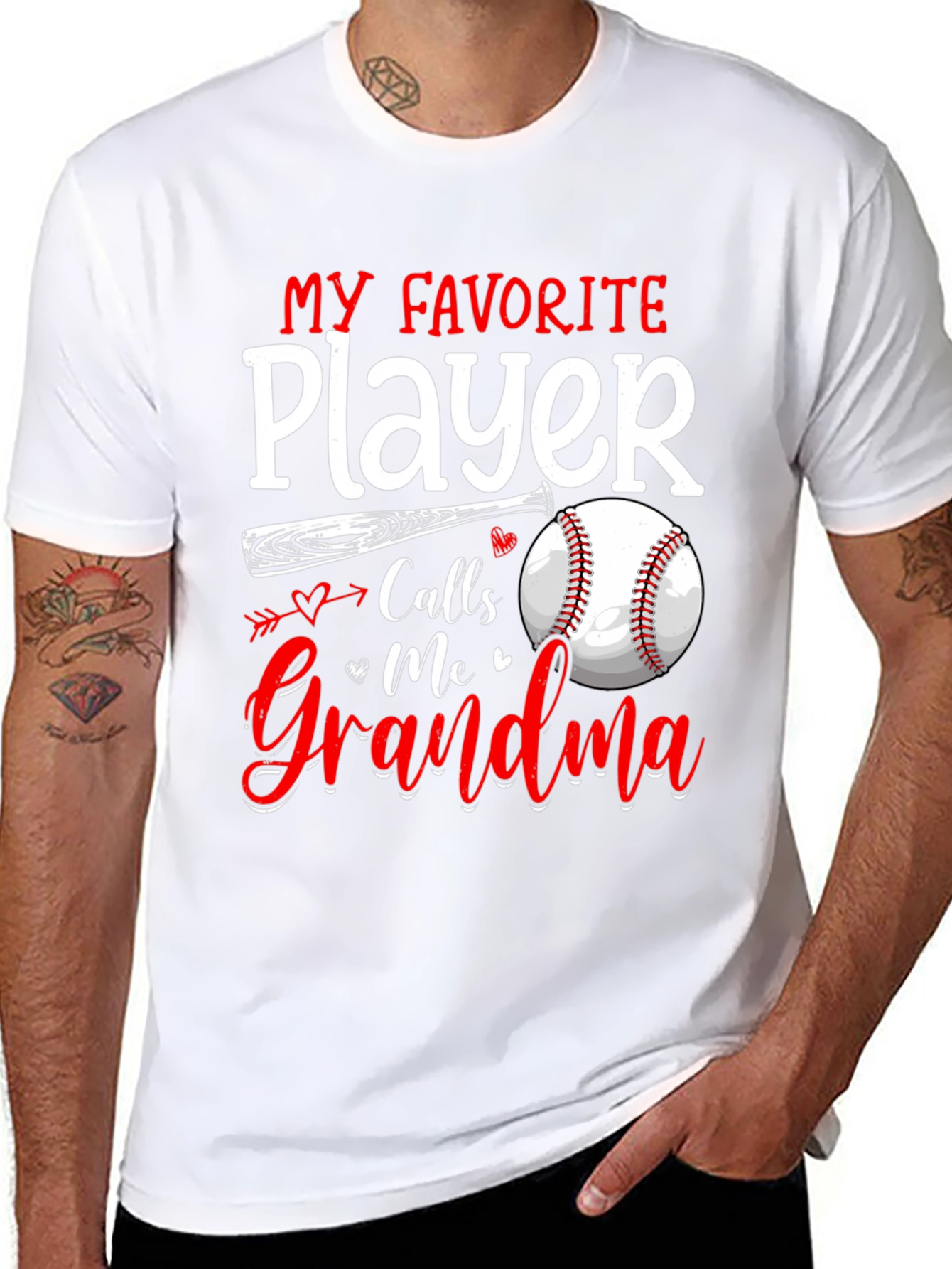 Black Grandma's Favorite Baseball Player T-Shirt view 8