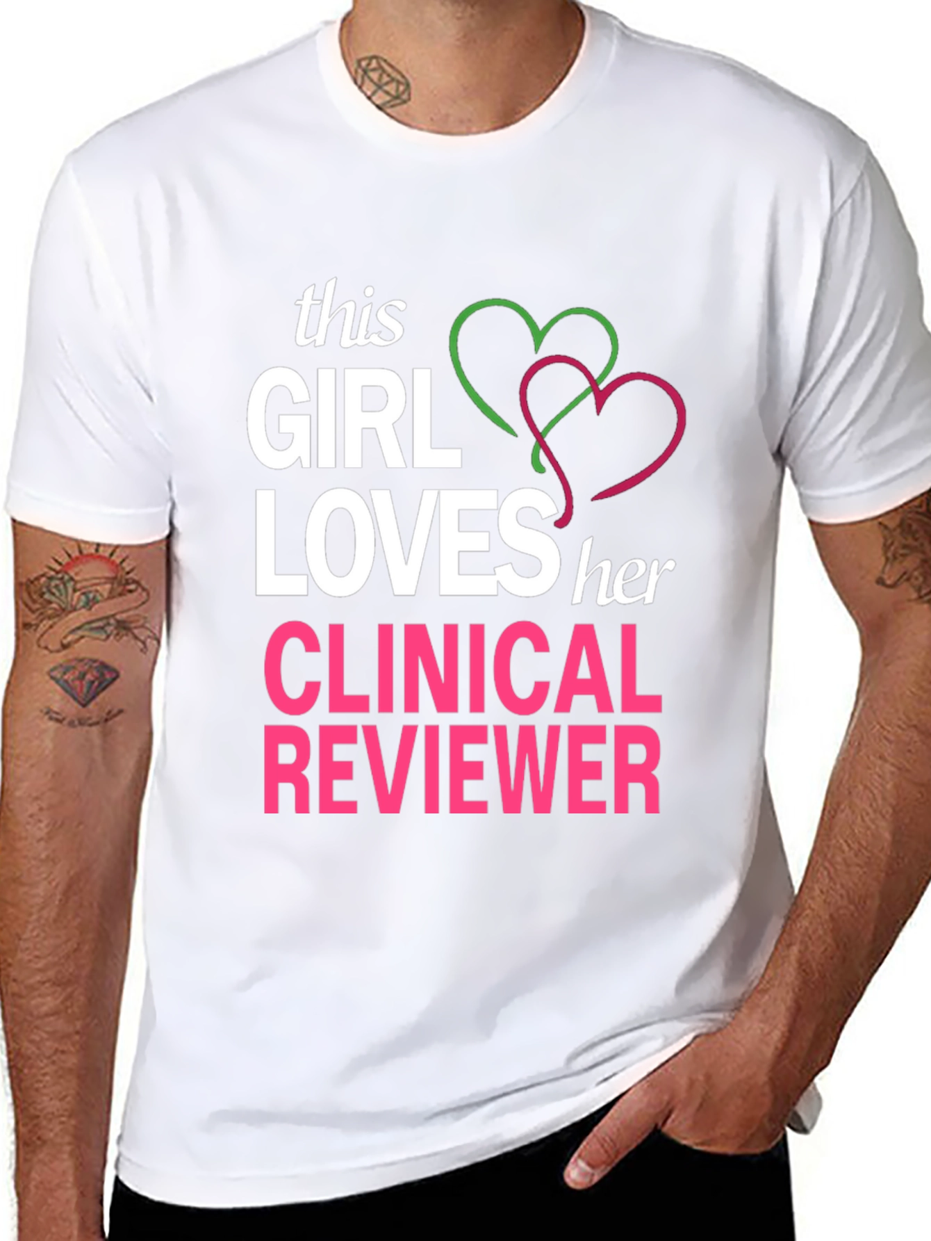 Black Clinical Reviewer Love T-Shirt view 8