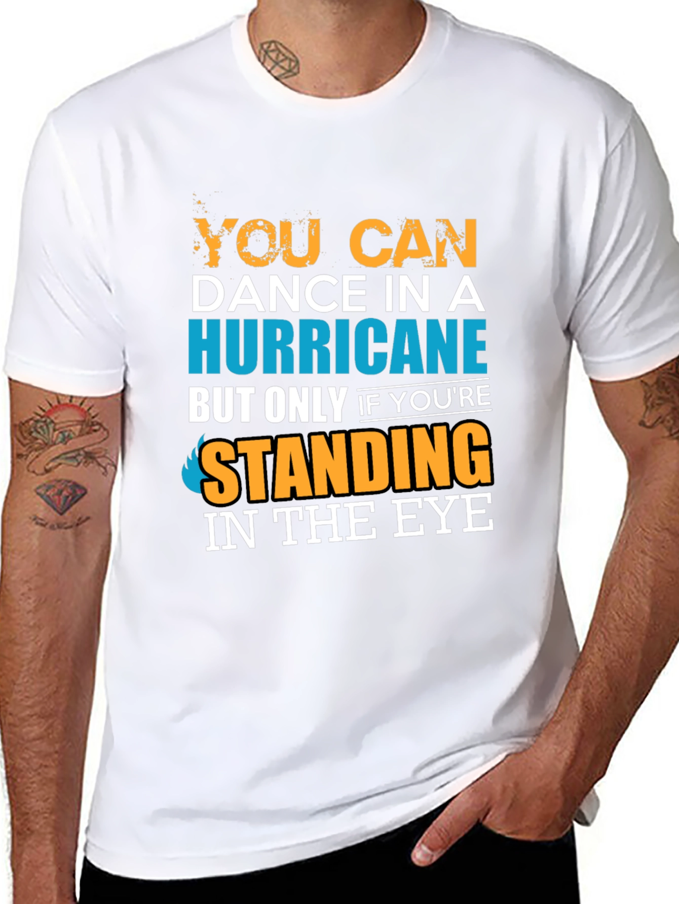 Black Dance in a Hurricane T-Shirt: Bold Graphic Tee view 8