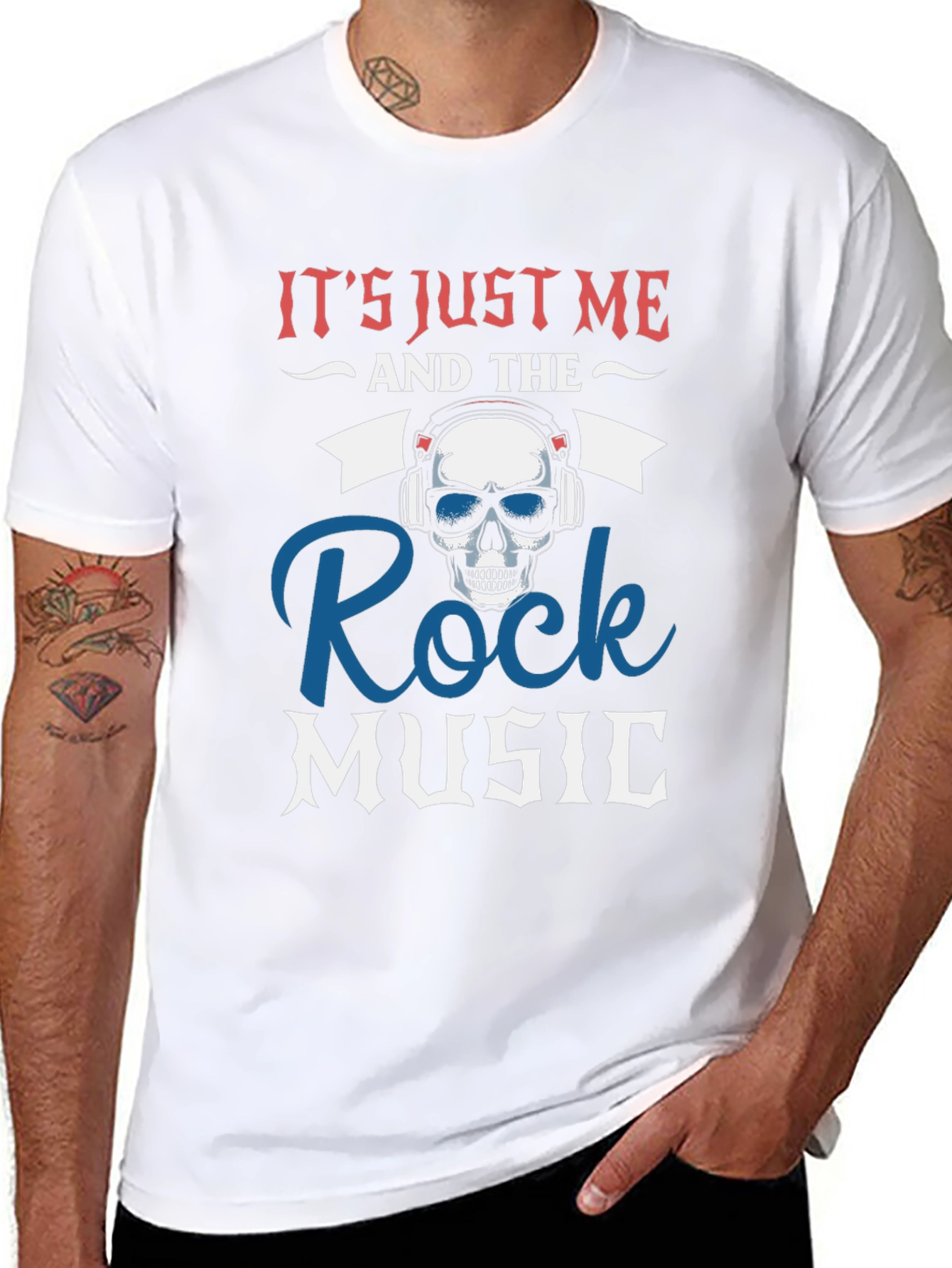 Black Rock Music Skull T-Shirt - 'It's Just Me' view 8