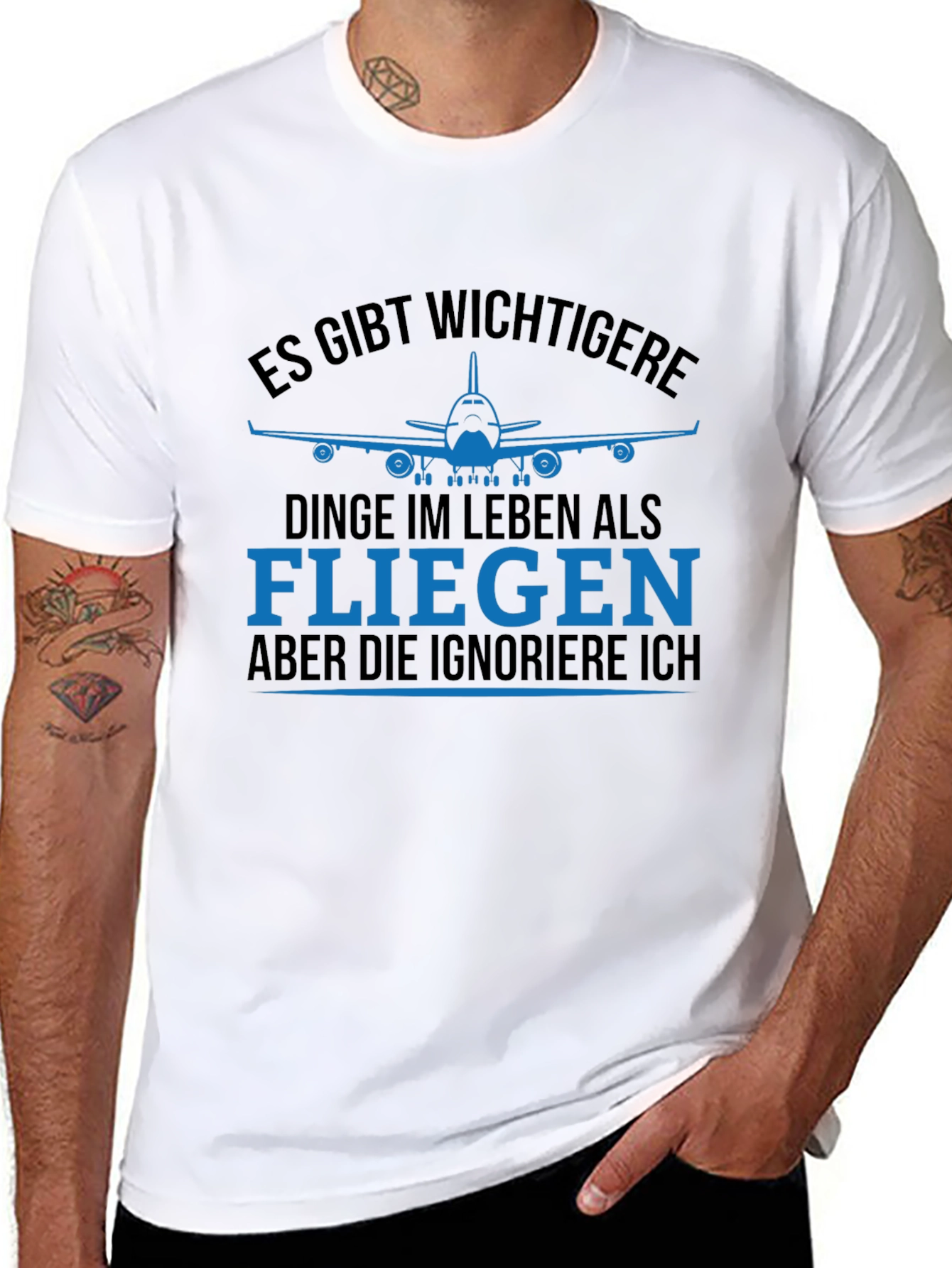 Funny Aviation T-Shirt - Es Gibt Wichtigere Dinge Im Leben Als Fliegen - 8