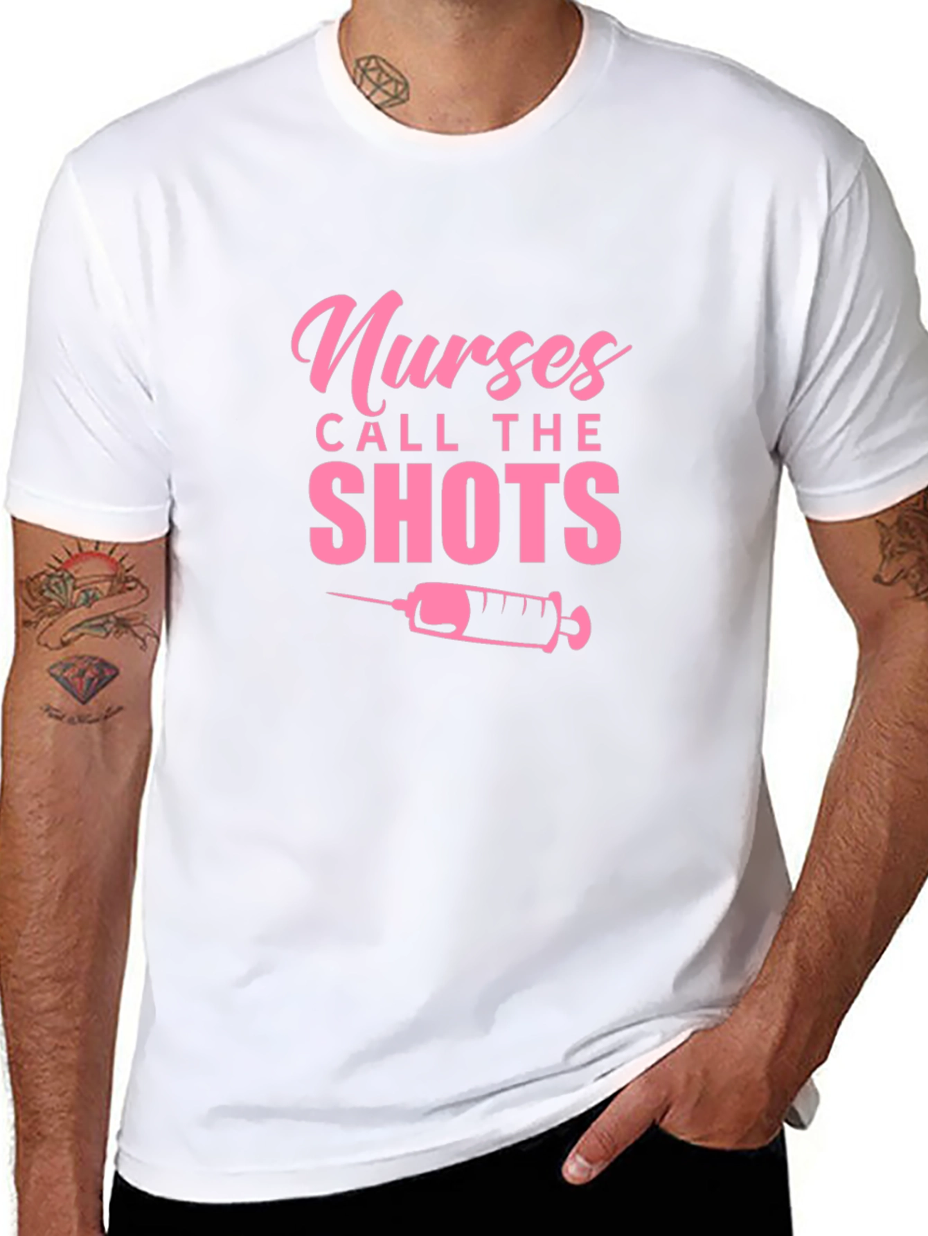 Black Nurses Call The Shots T-Shirt view 8