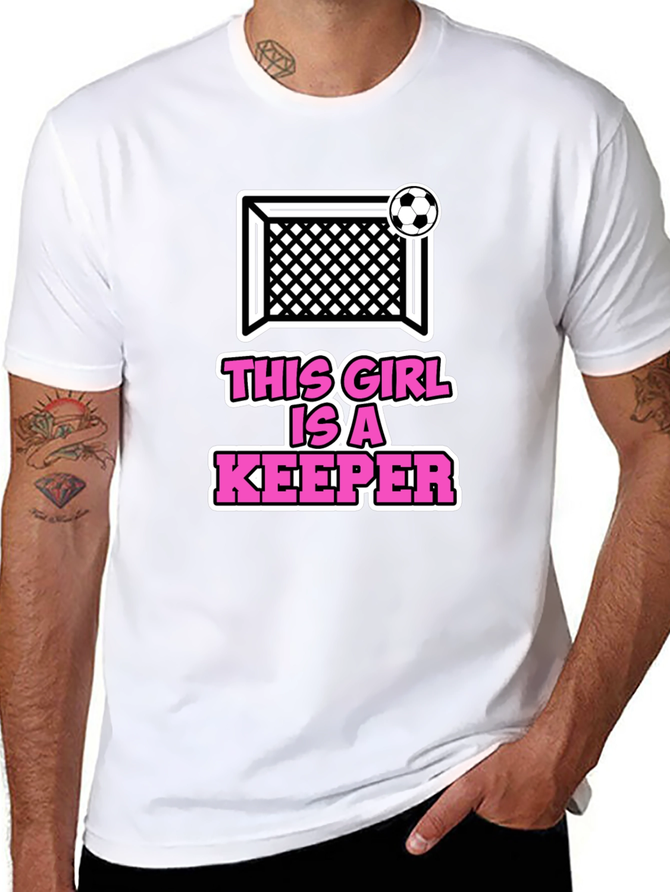 Black This Girl is a Keeper T-Shirt view 8