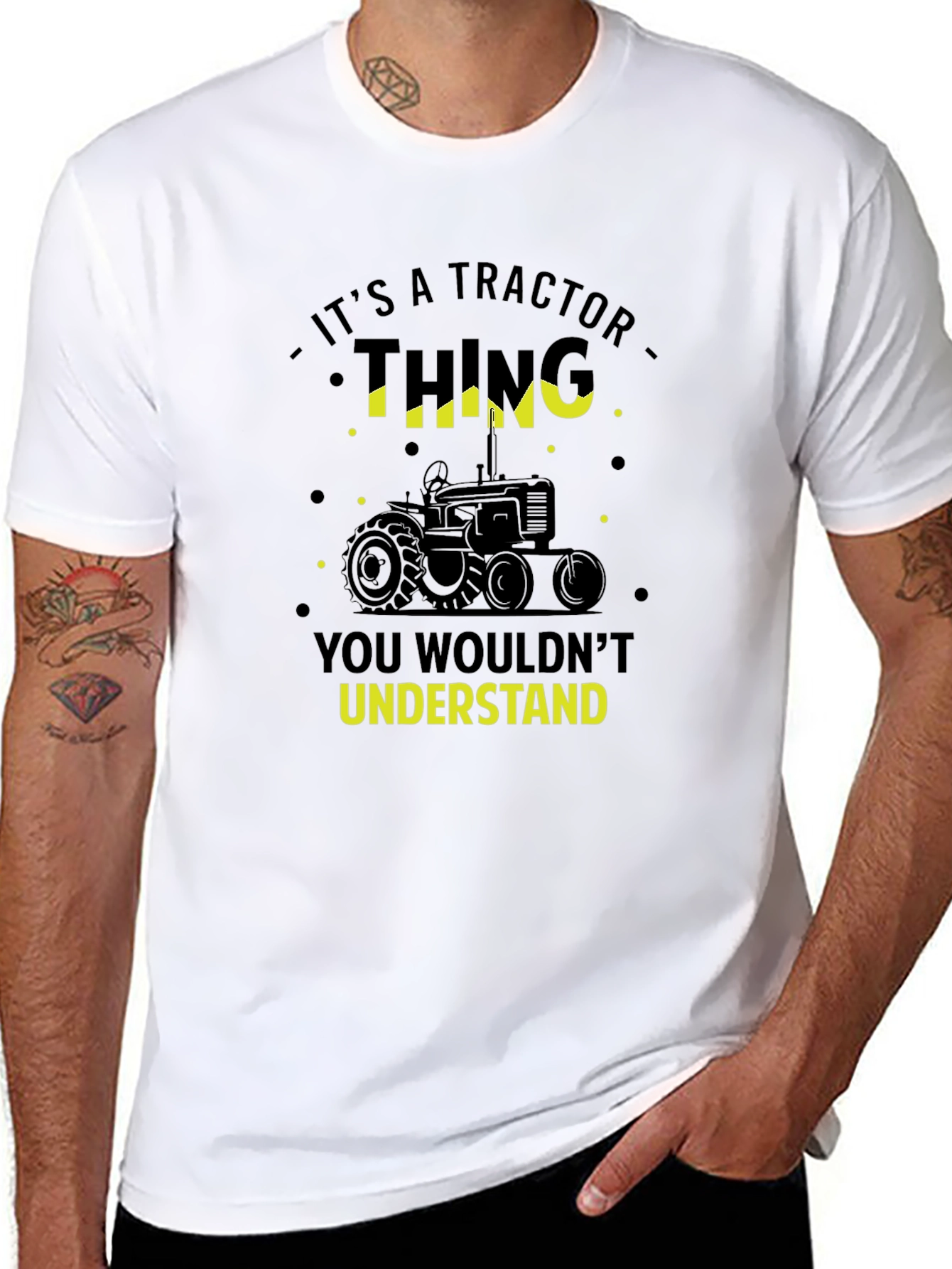 Black Tractor Thing T-Shirt - You Wouldn't Understand! view 8